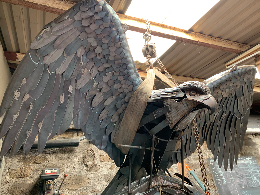 Construction of the sculpture