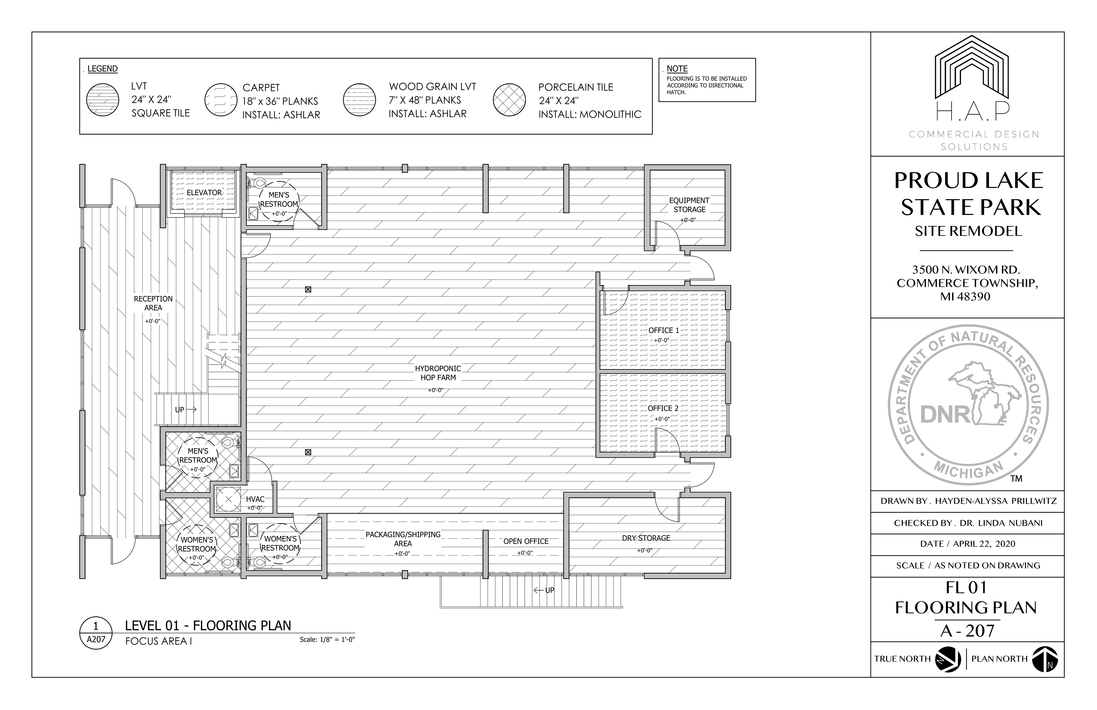 Building 1 . FL 01 . Flooring Plan