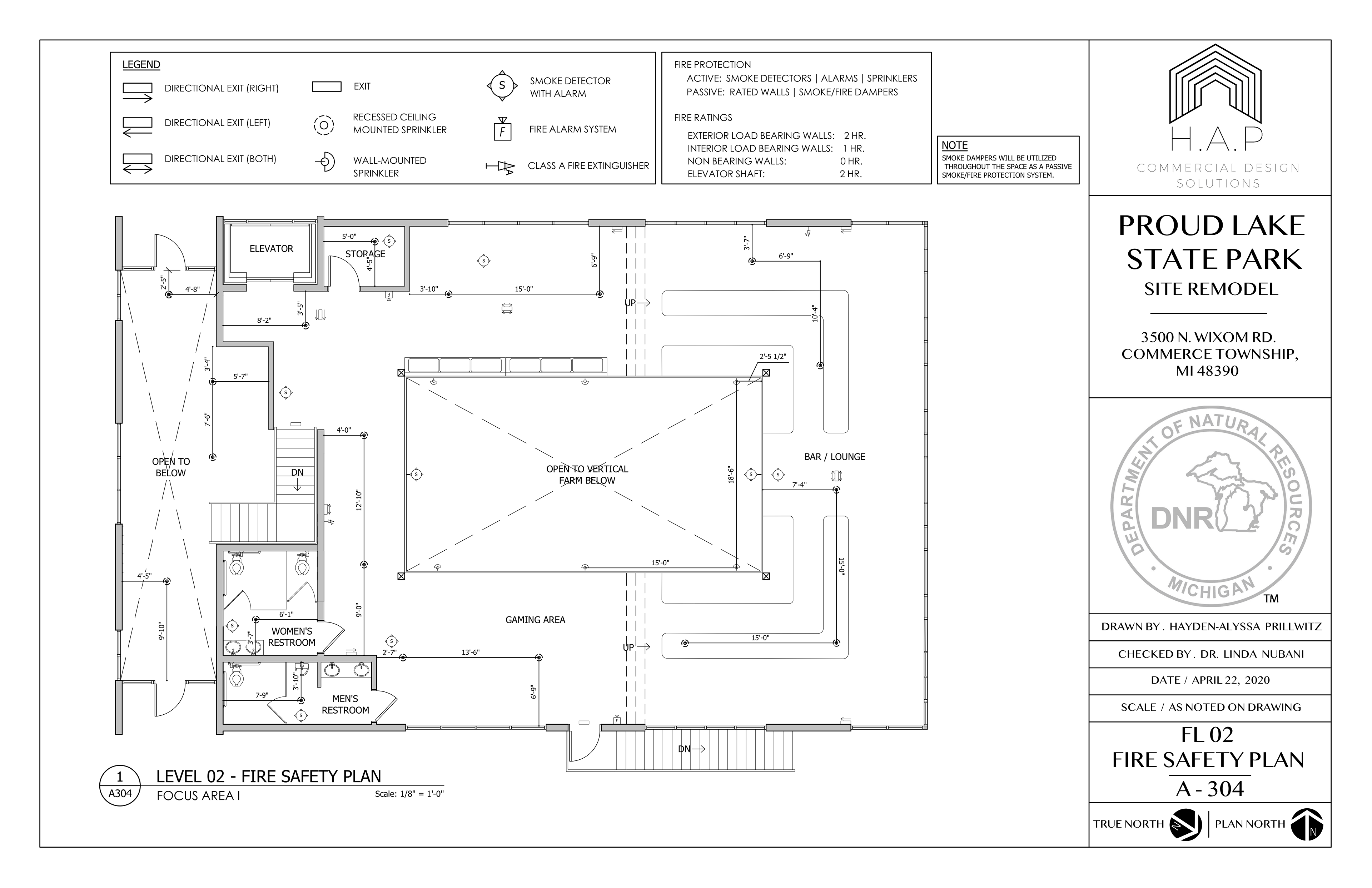 Building 1 . FL 02 . Fire Safety Plan