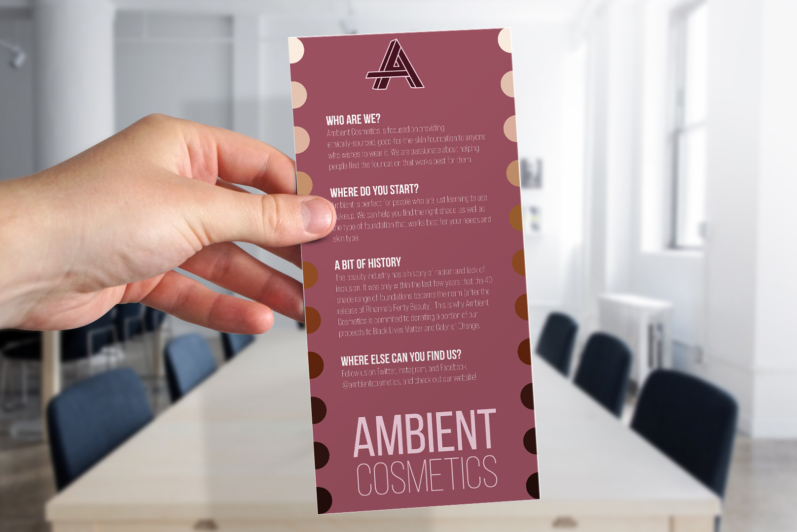 Rack card