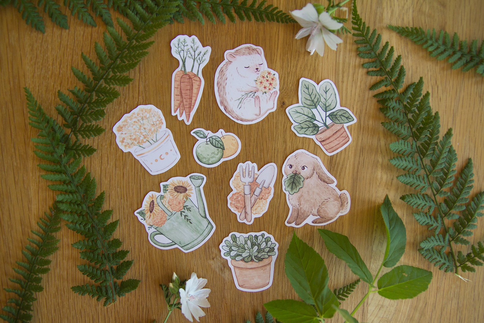 Garden sticker set