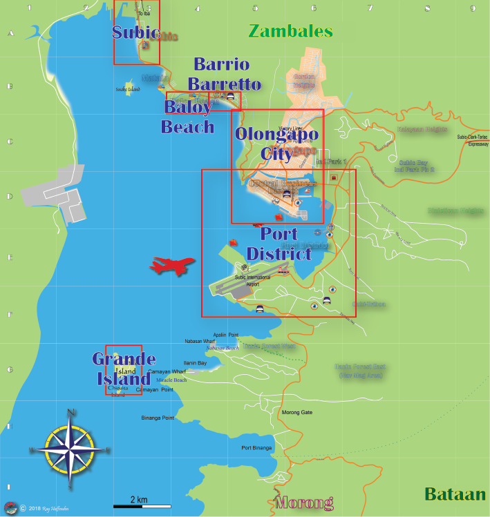 Subic Bay Bar Map