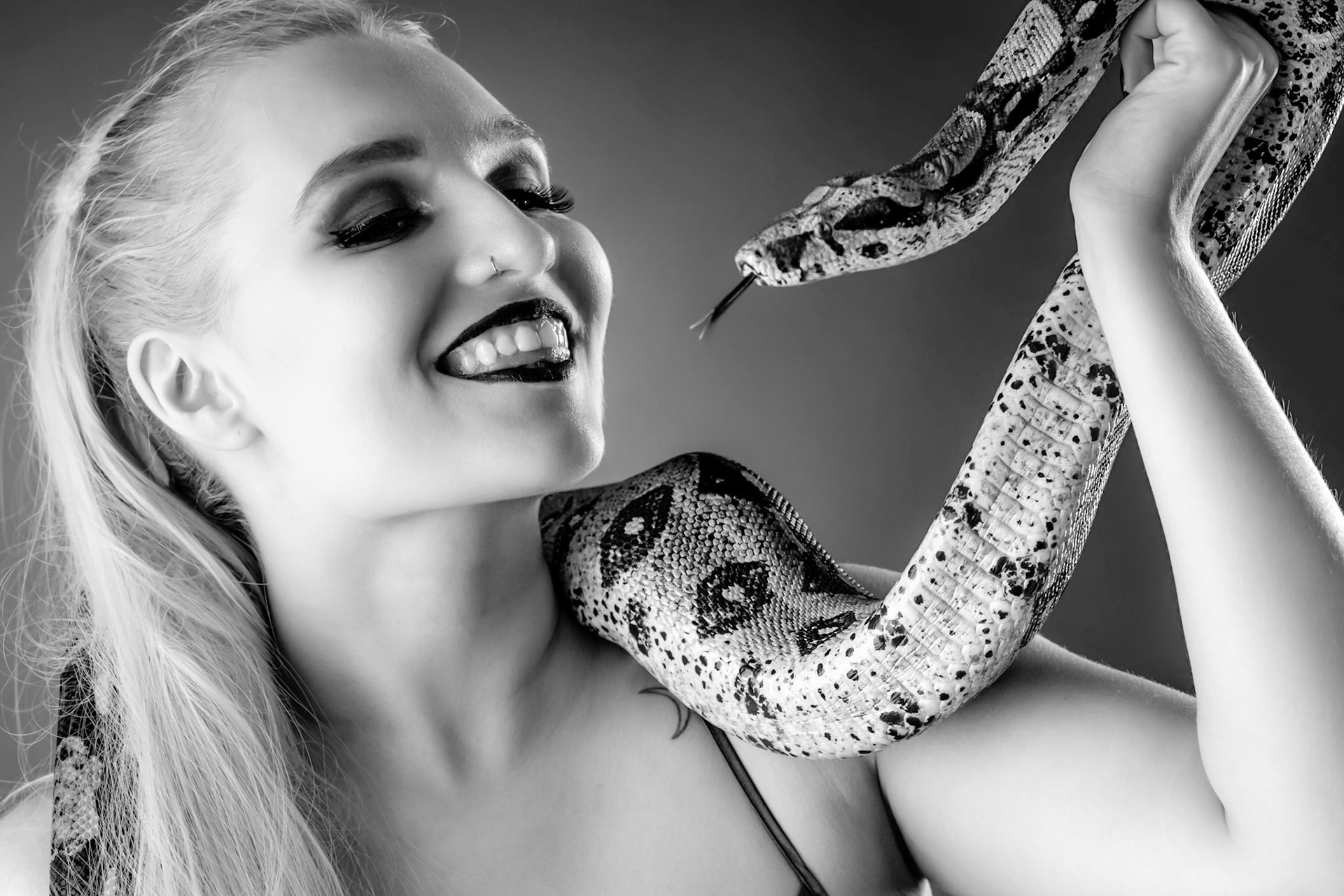 Schlangen-Shooting mit Katharina