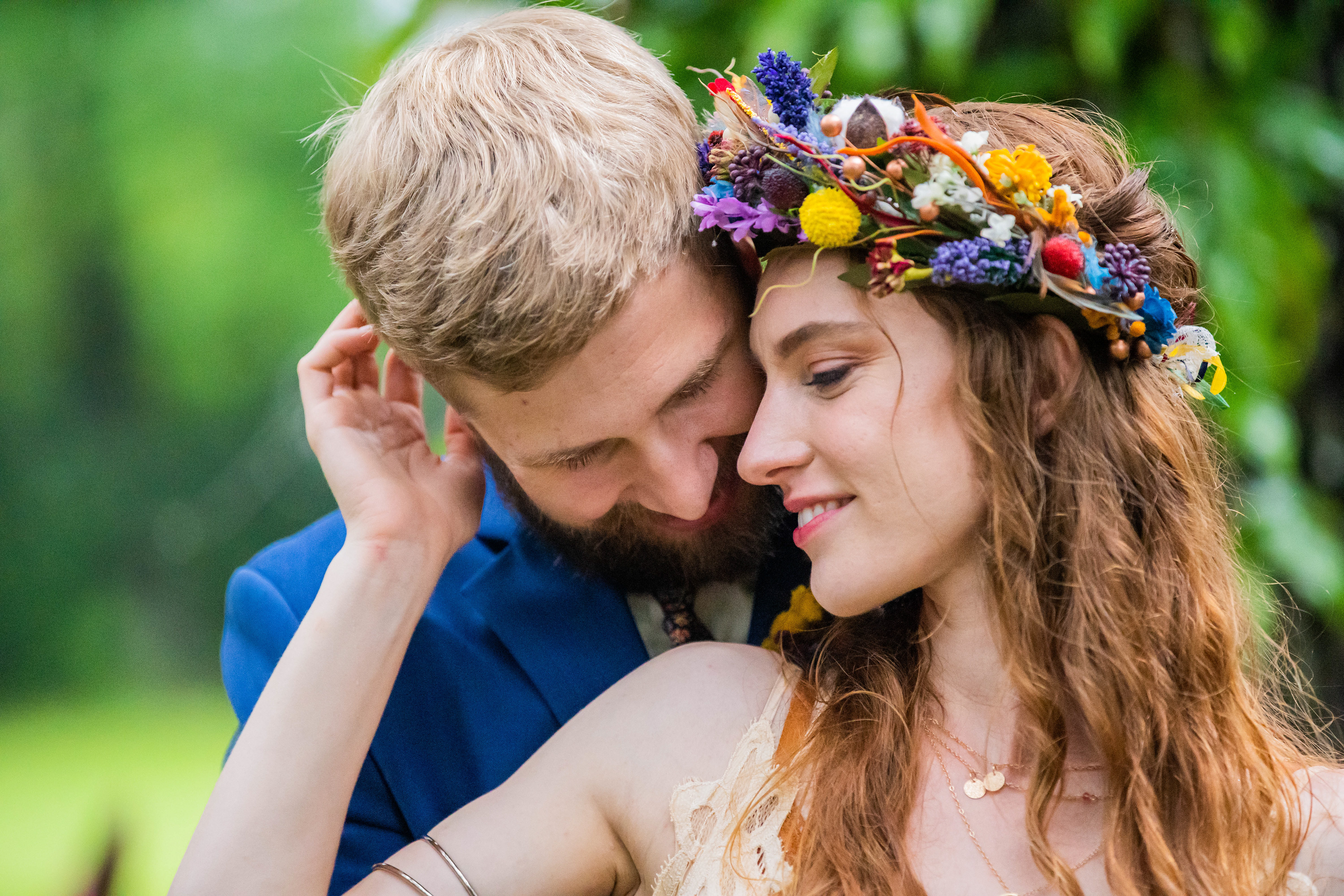 Just moments after the ceremony.