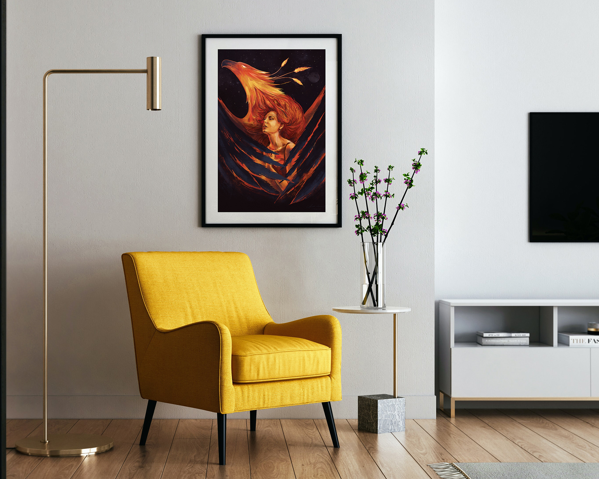 Poster A2 (420 x 594 mm) Made on thick and durable matte paper 350g unframed.