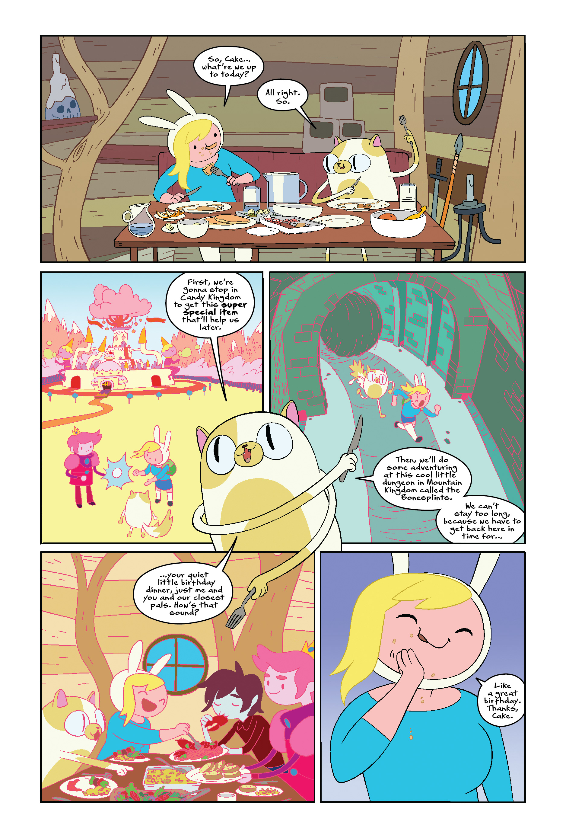 ADVENTURE TIME WITH FIONNA & CAKE: PARTY BASH BLUES © BOOM! Studios