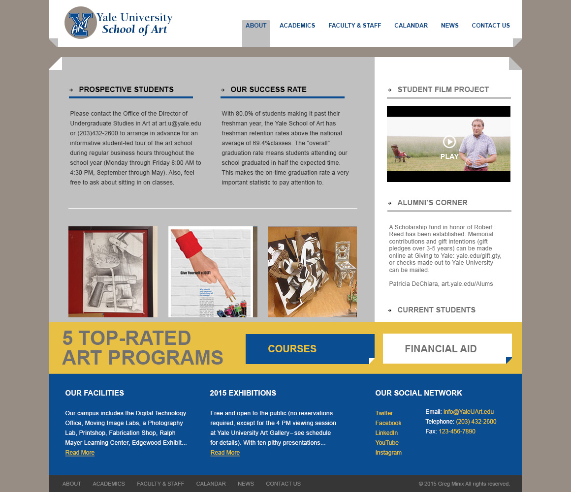 Greg Minix | My Portfolio - WEB DESIGN