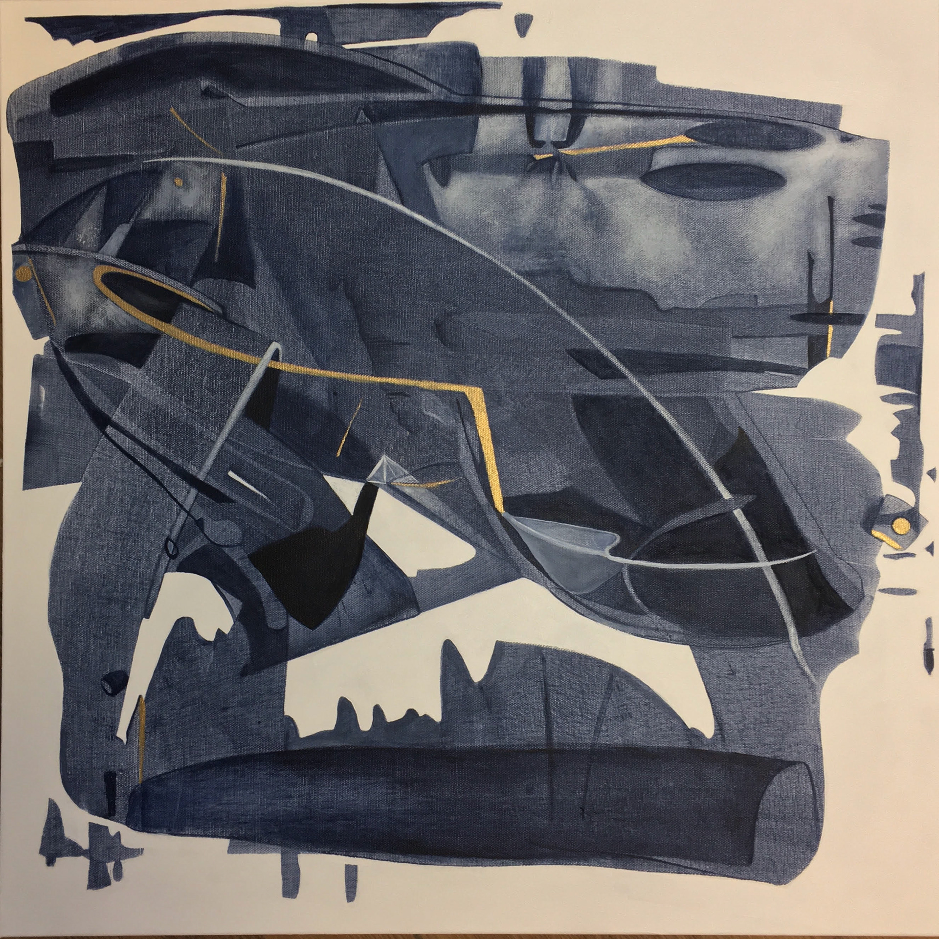 Vibration, acrylic on canvas, 24"x24"