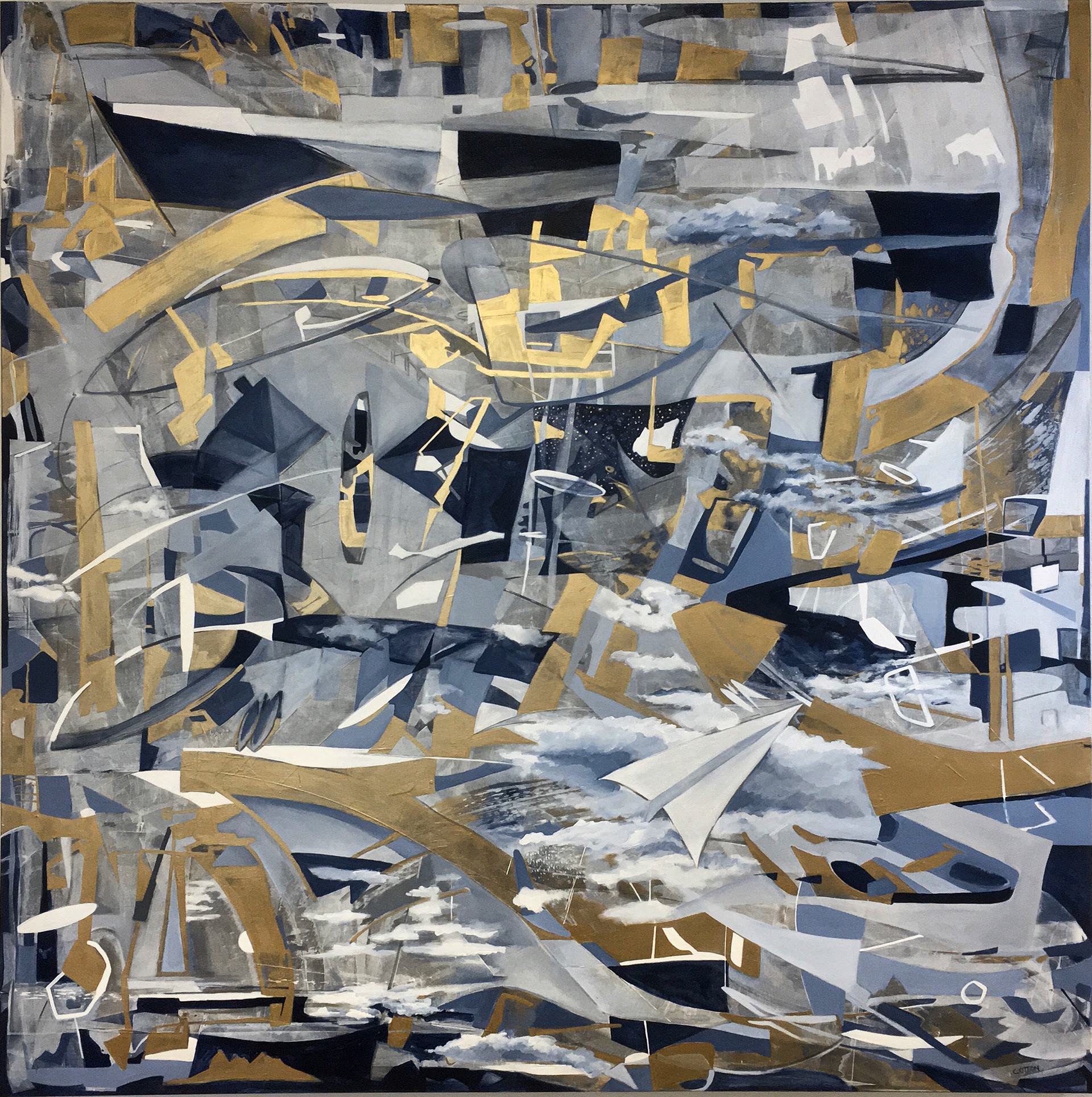 Navigation, acrylic on canvas, 60"x60"
