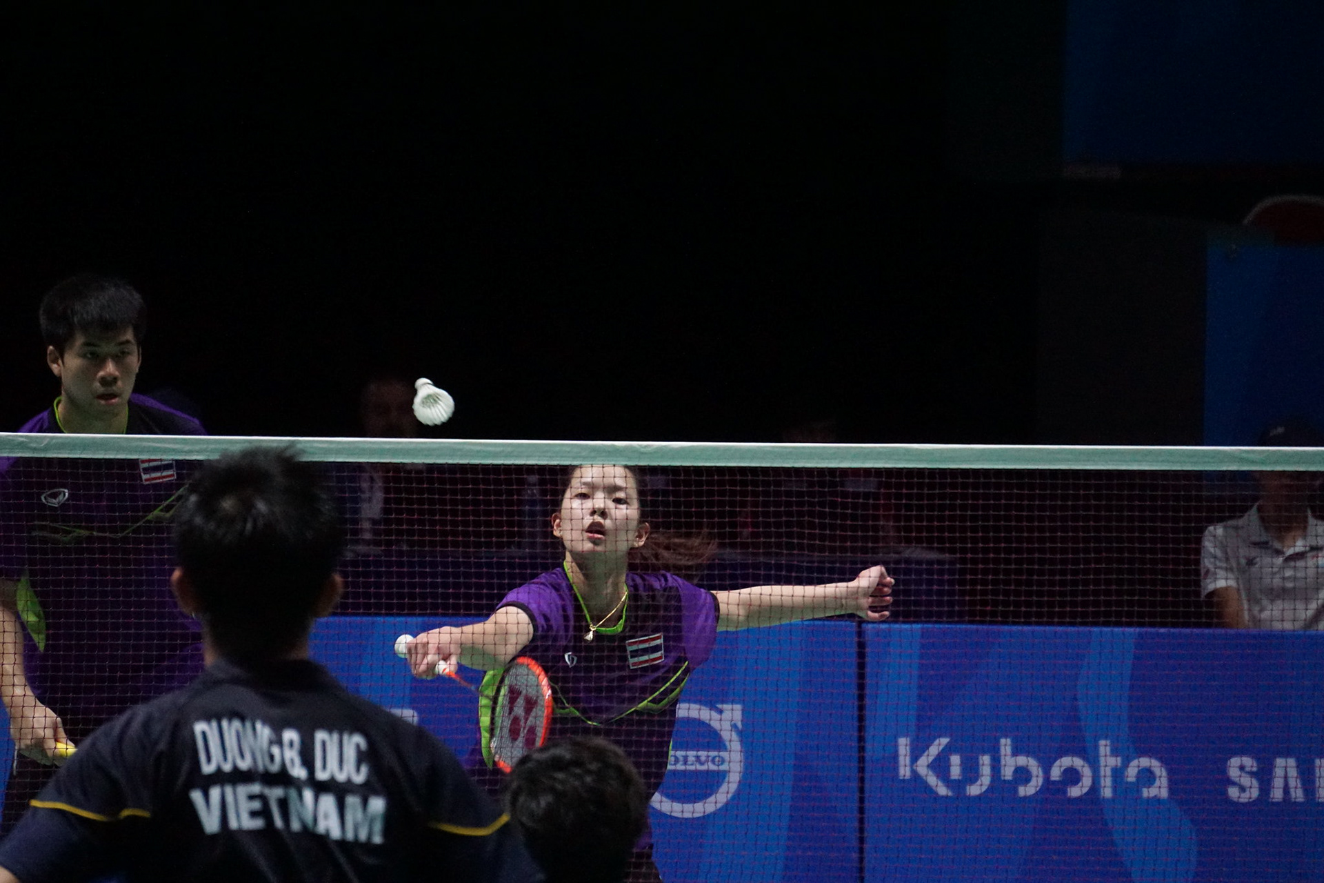 Team Thailand in the badminton mixed doubles event
