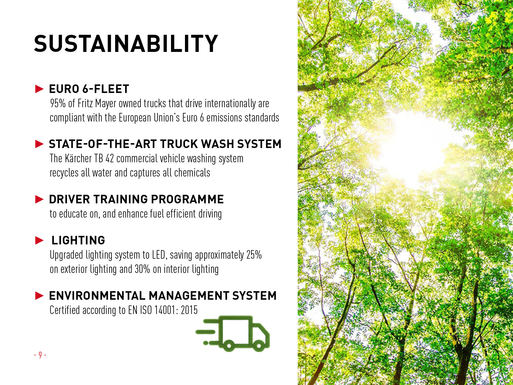 Company presentation / Sustainability
