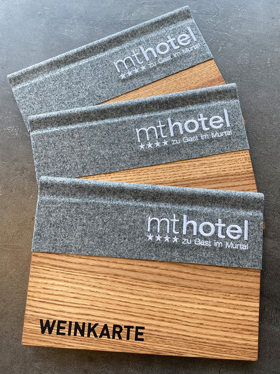 Wine card MT Hotel