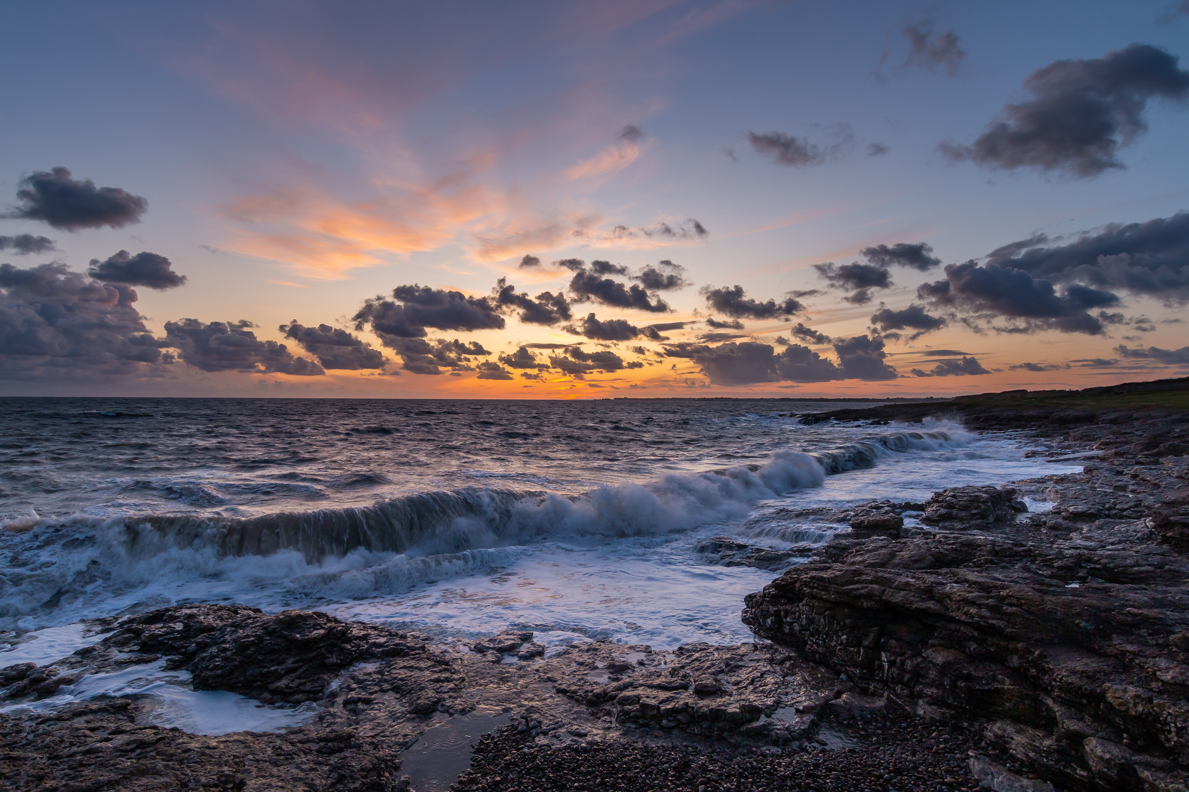 Ogmore Sunset Waves 1