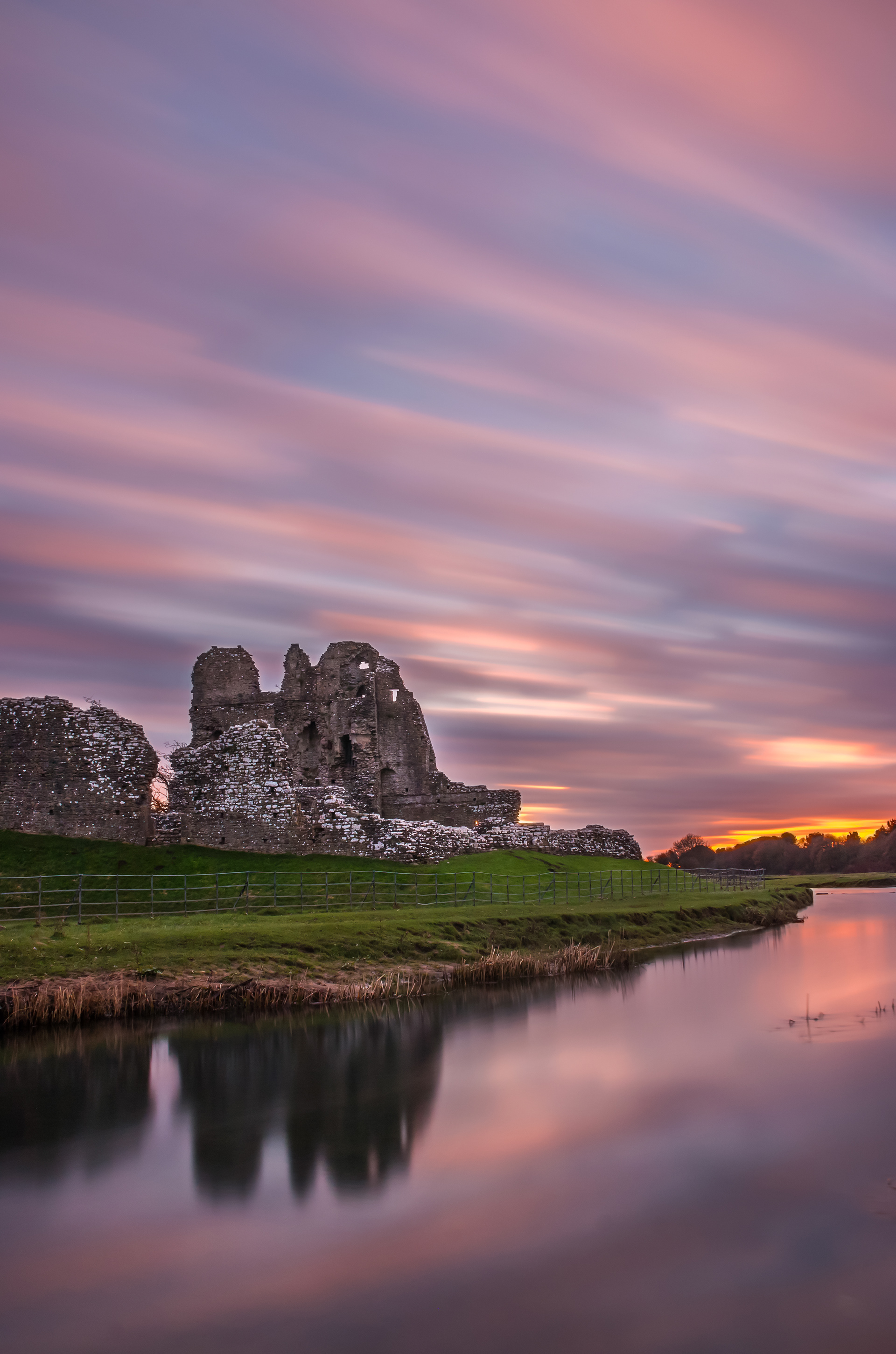 Ogmore Castle Long Exposure Portrait