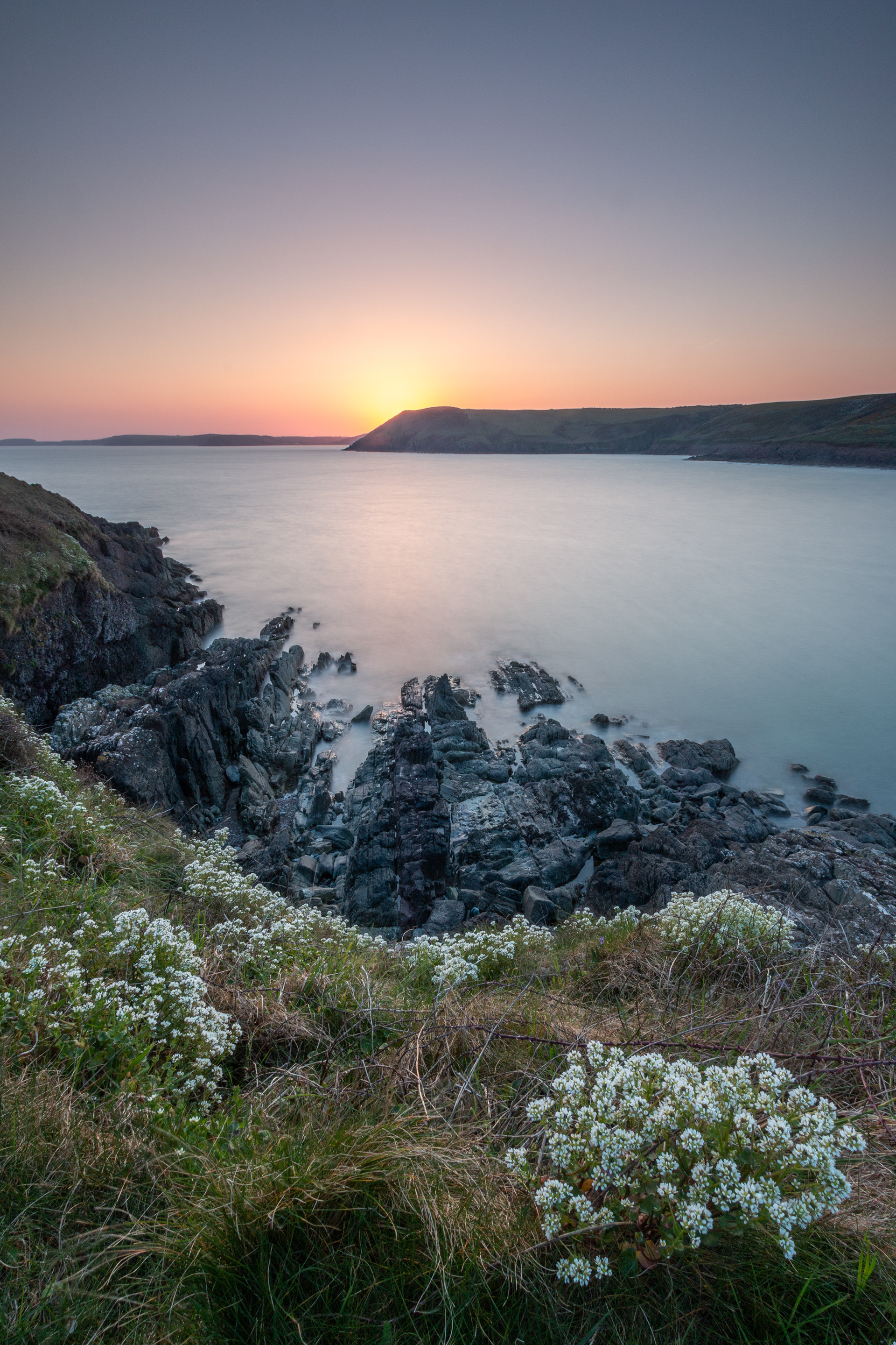 Manorbier Long Exposure Sunset