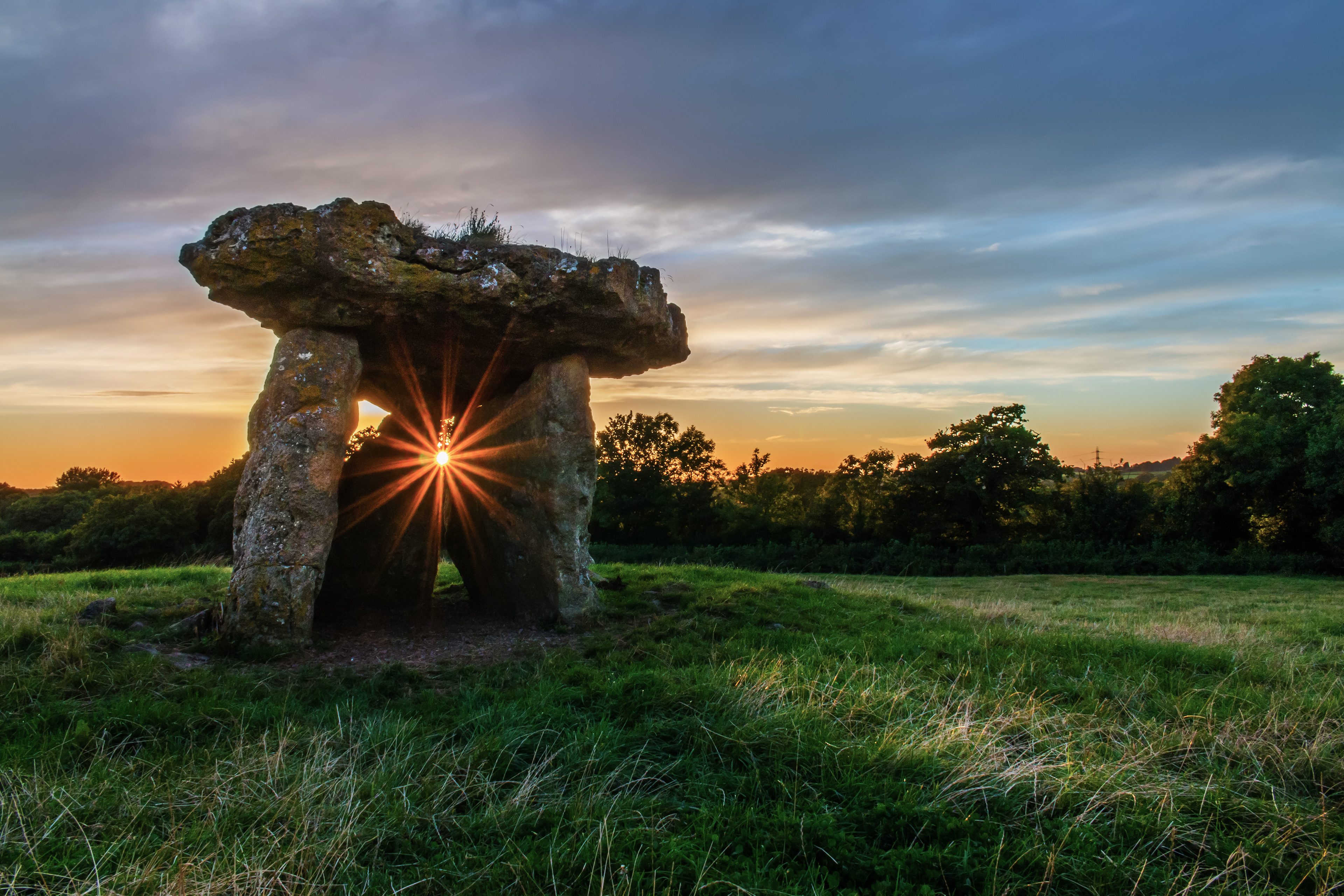 St Lythans Burial Chamber Starburst
