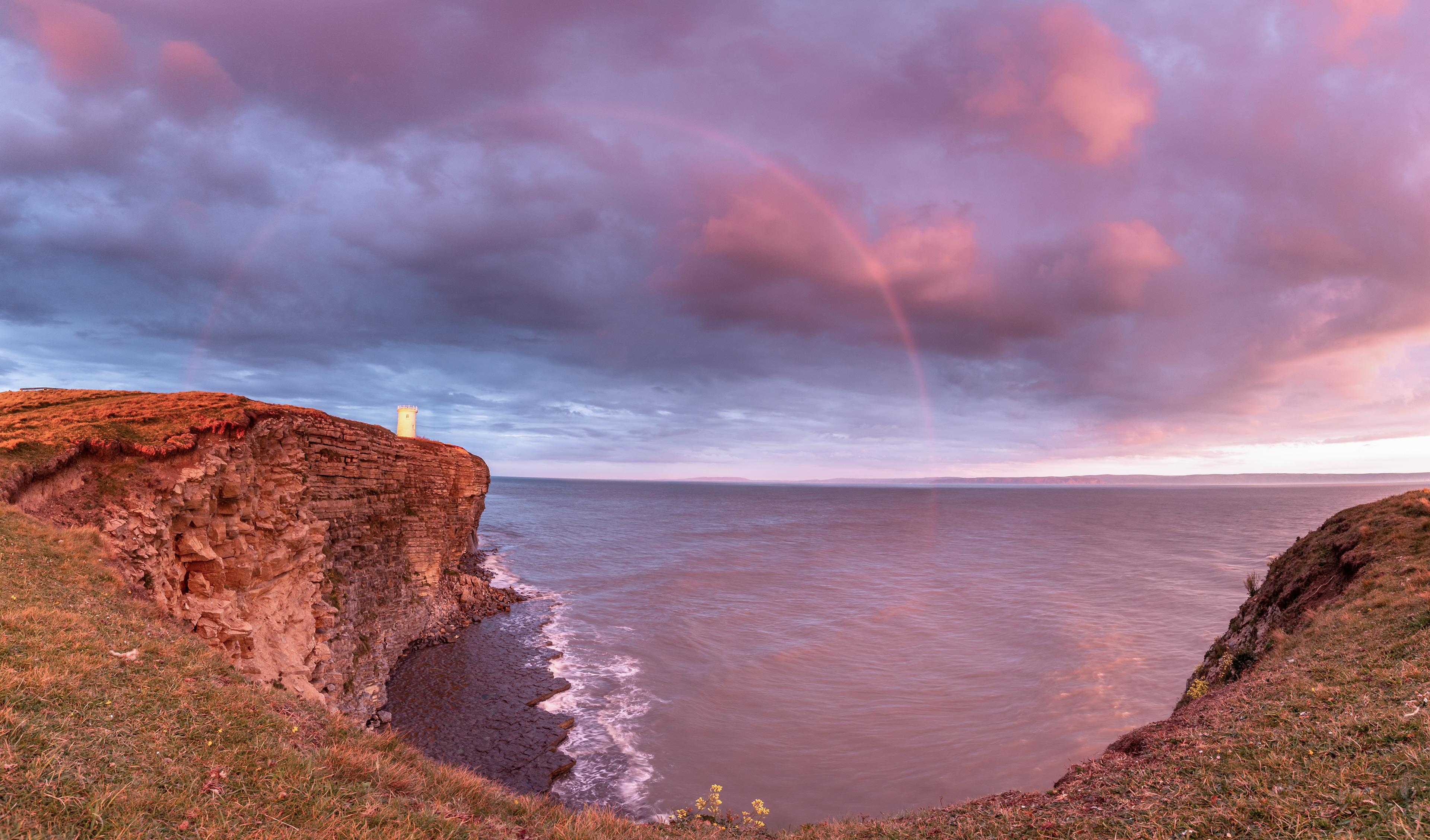 West Tower Sunset Rainbow