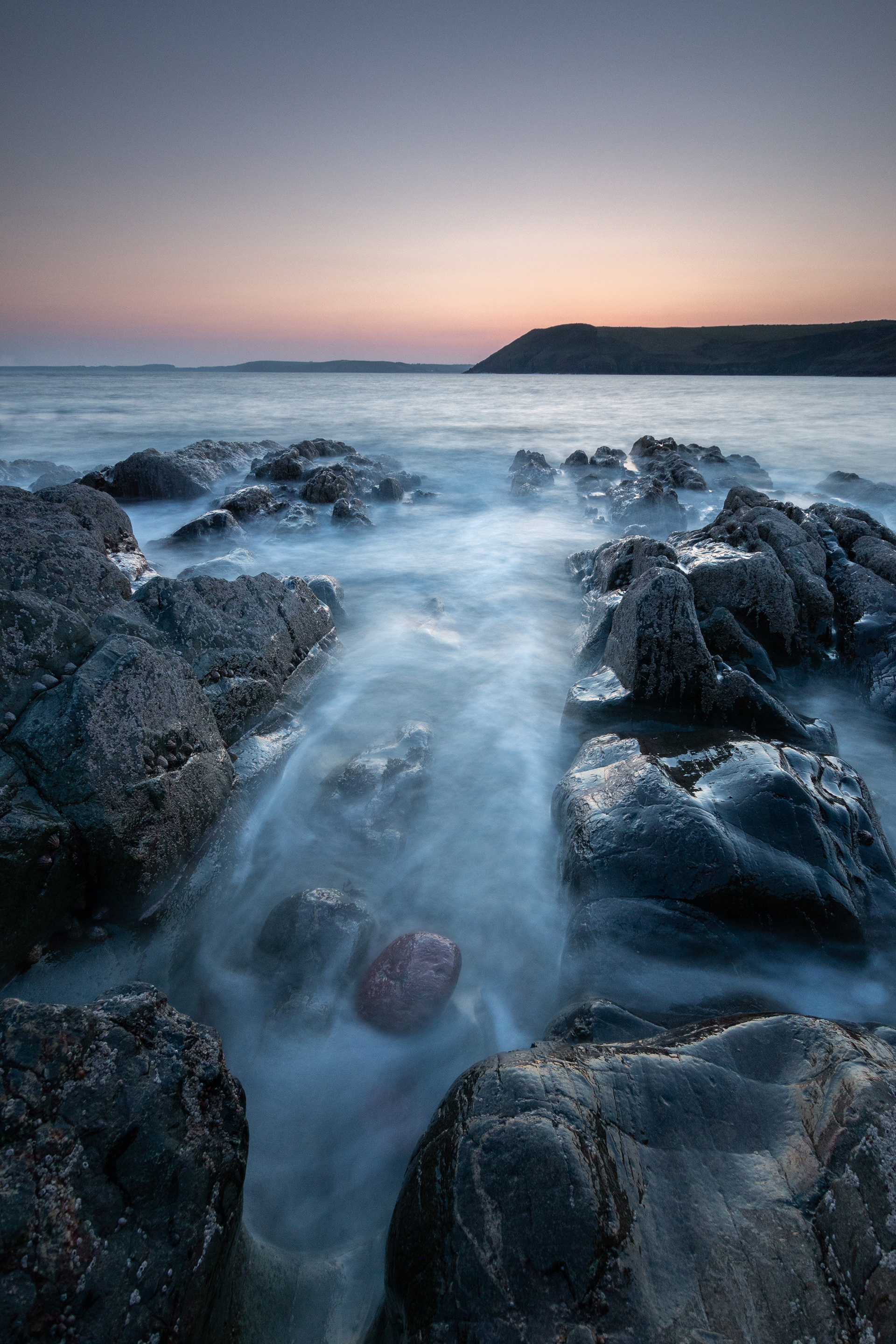 Manorbier Rocks Long Exposure