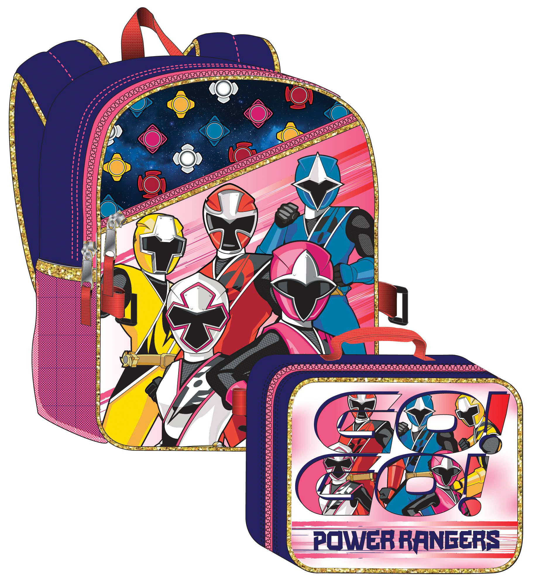 Power Rangers Backpack and Lunch Box