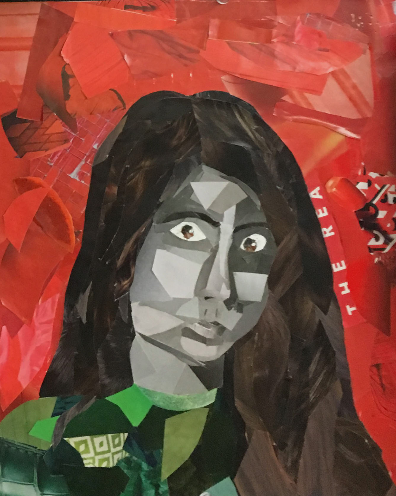 SELF PORTRAIT COLLAGE. Grade 8