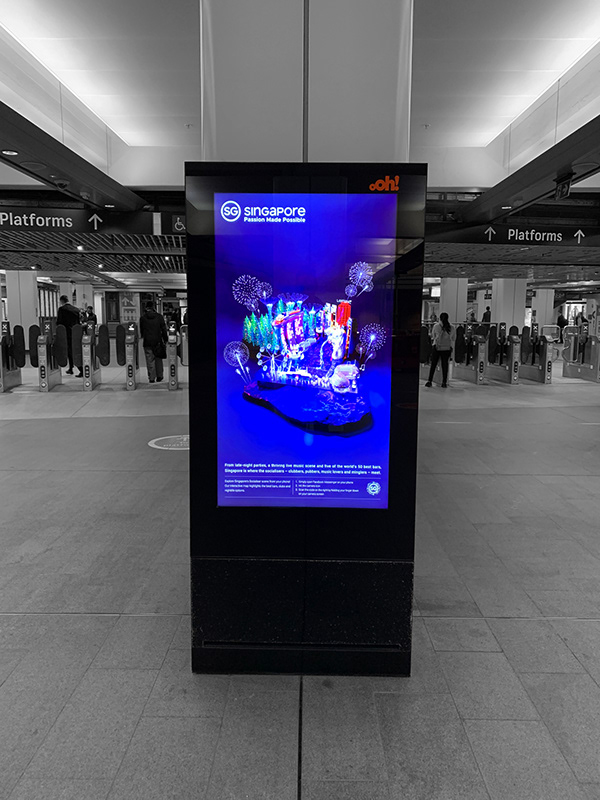 Kaga Bryan Interactive 3D Billboards Singapore Tourism Board