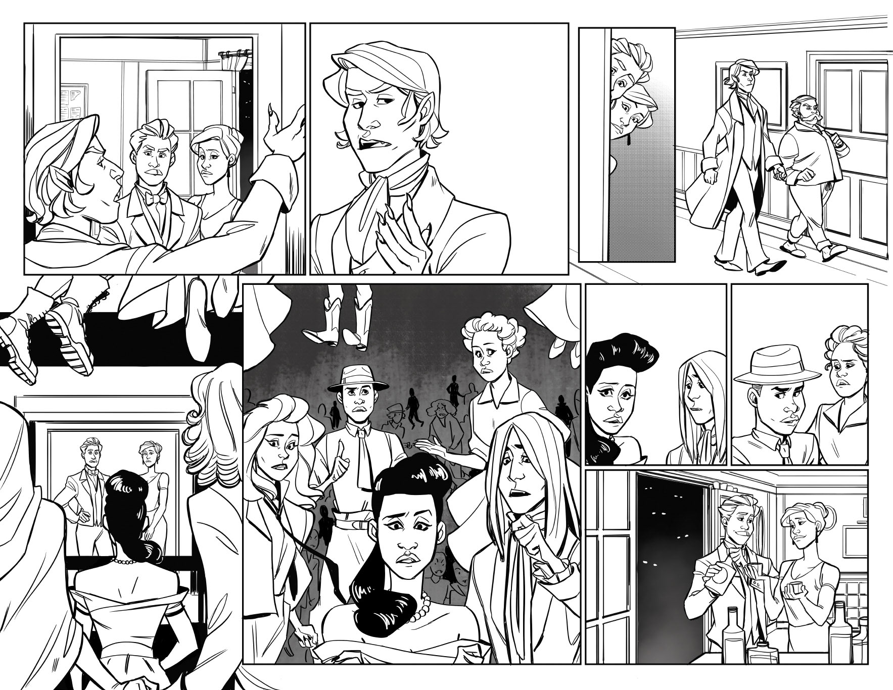 The Thrilling Adventure Hour: Residence Evil - Pencils, Inks (written by Ben Acker & Ben Blacker, BOOM! 2018)
