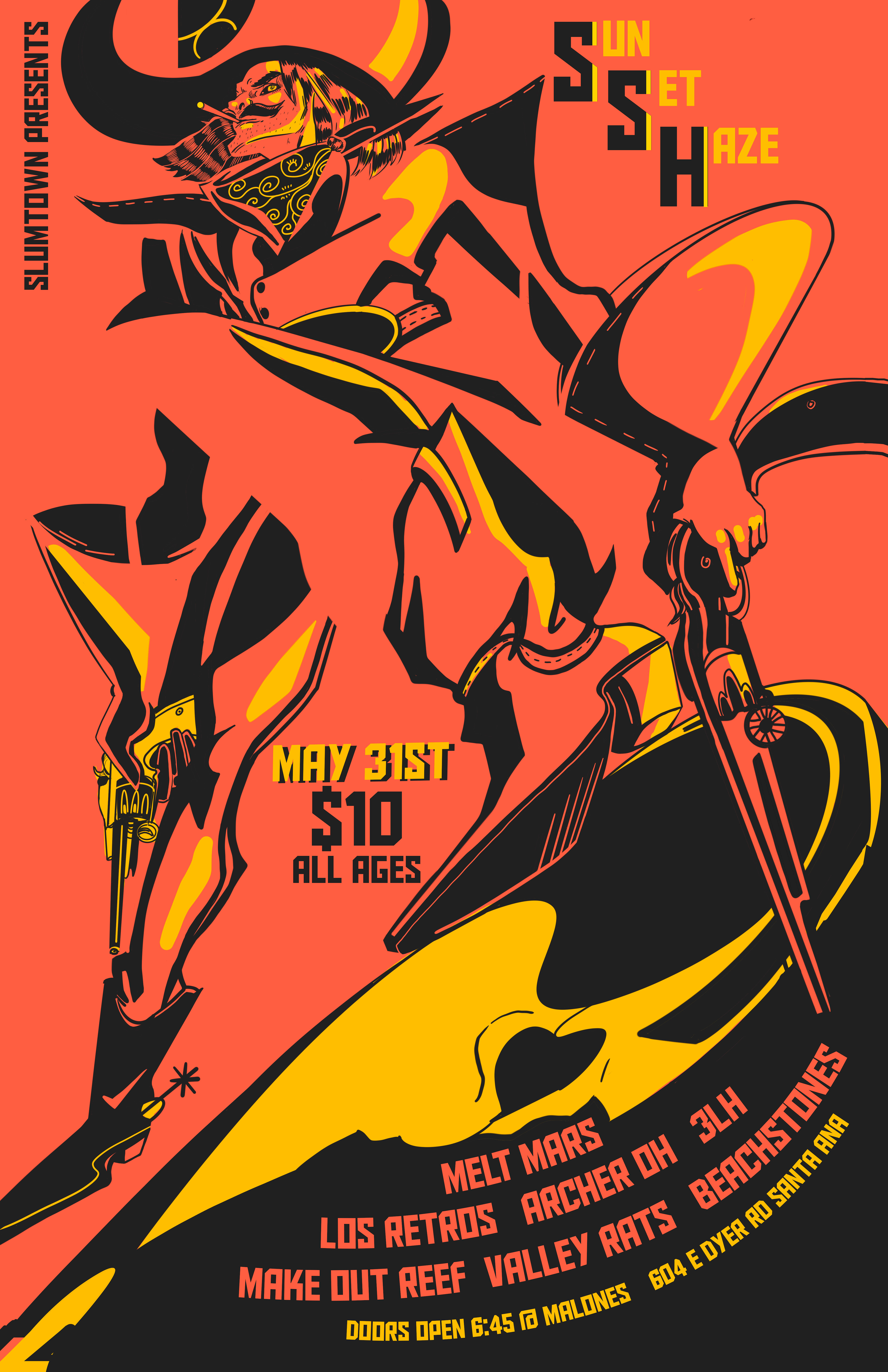 Sunset Haze - Gig Poster