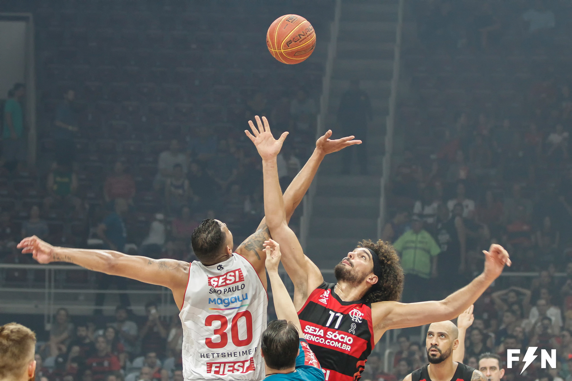 Lances da partida entre Flamengo 76 x 62 Sesi Franca (SP), válida pelas finais da NBB / Caixa, temporada 2018/2019, no Maracanãzinho, localizado no bairro do Maracanã, zona norte do Rio de Janeiro (RJ), neste sábado 01.06.2019). (Foto: Fred Nogueira)