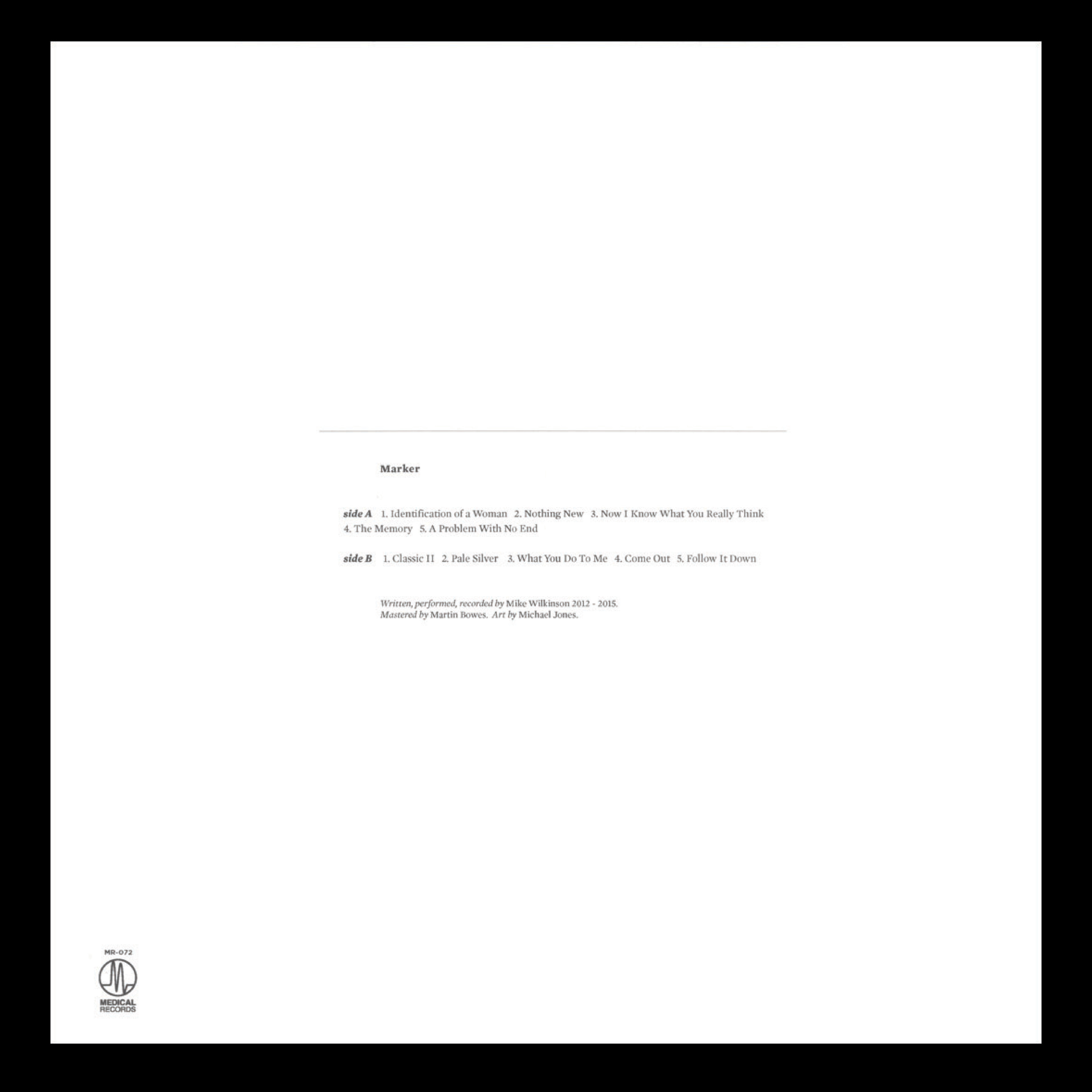 Marker - Marker - Medical Records 2017 / M. Jones