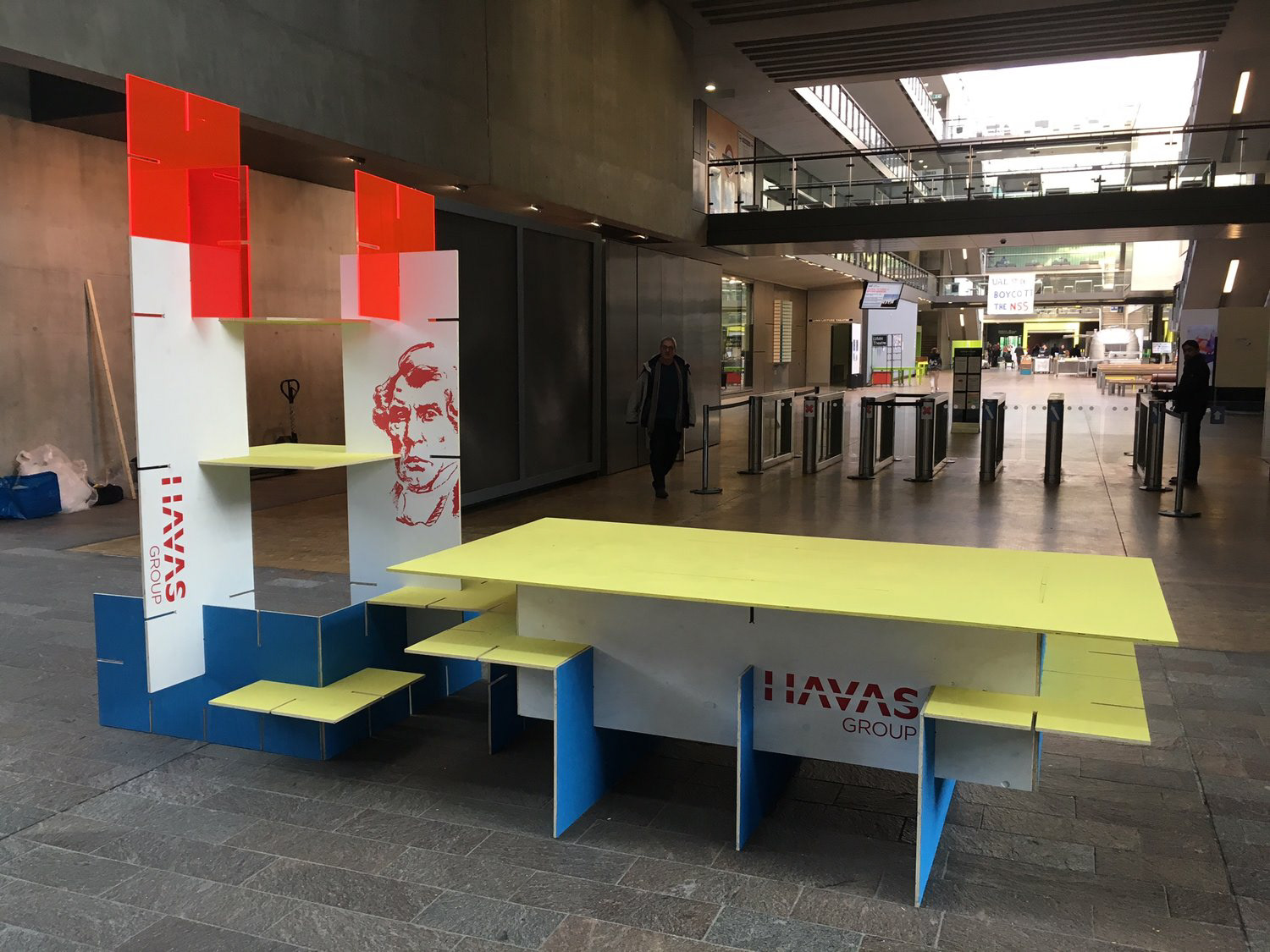 HAVAS tower structure at Central Saint Martins