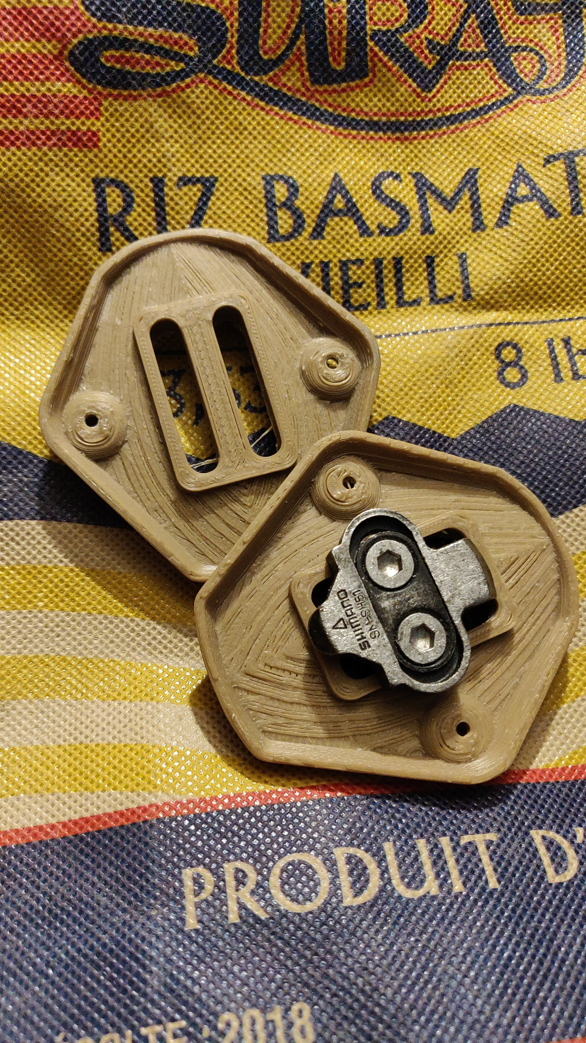 3D printed inserts for SPD pedals