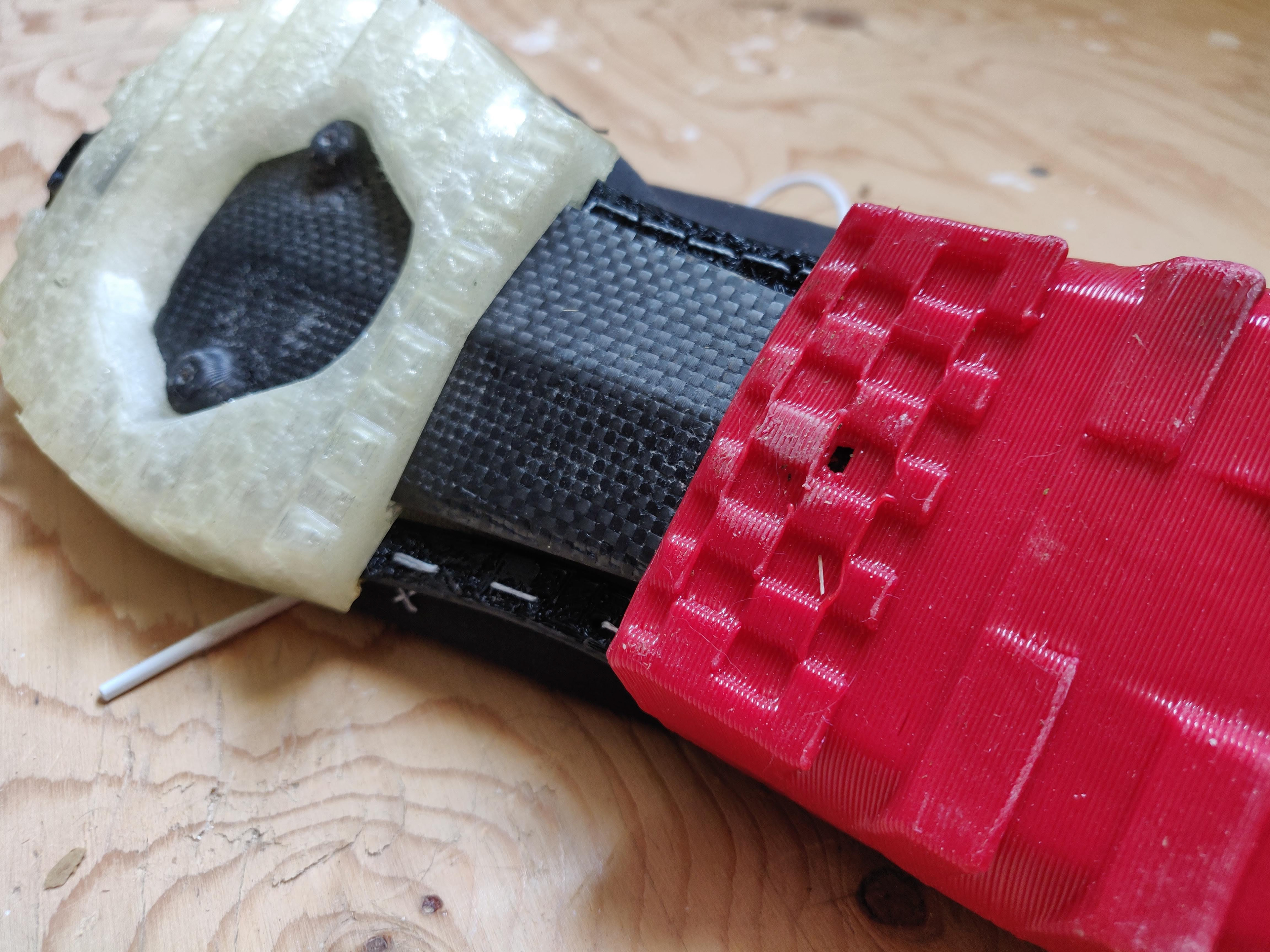 A second iteration used a strobel sole on the textile upper for easier attachment