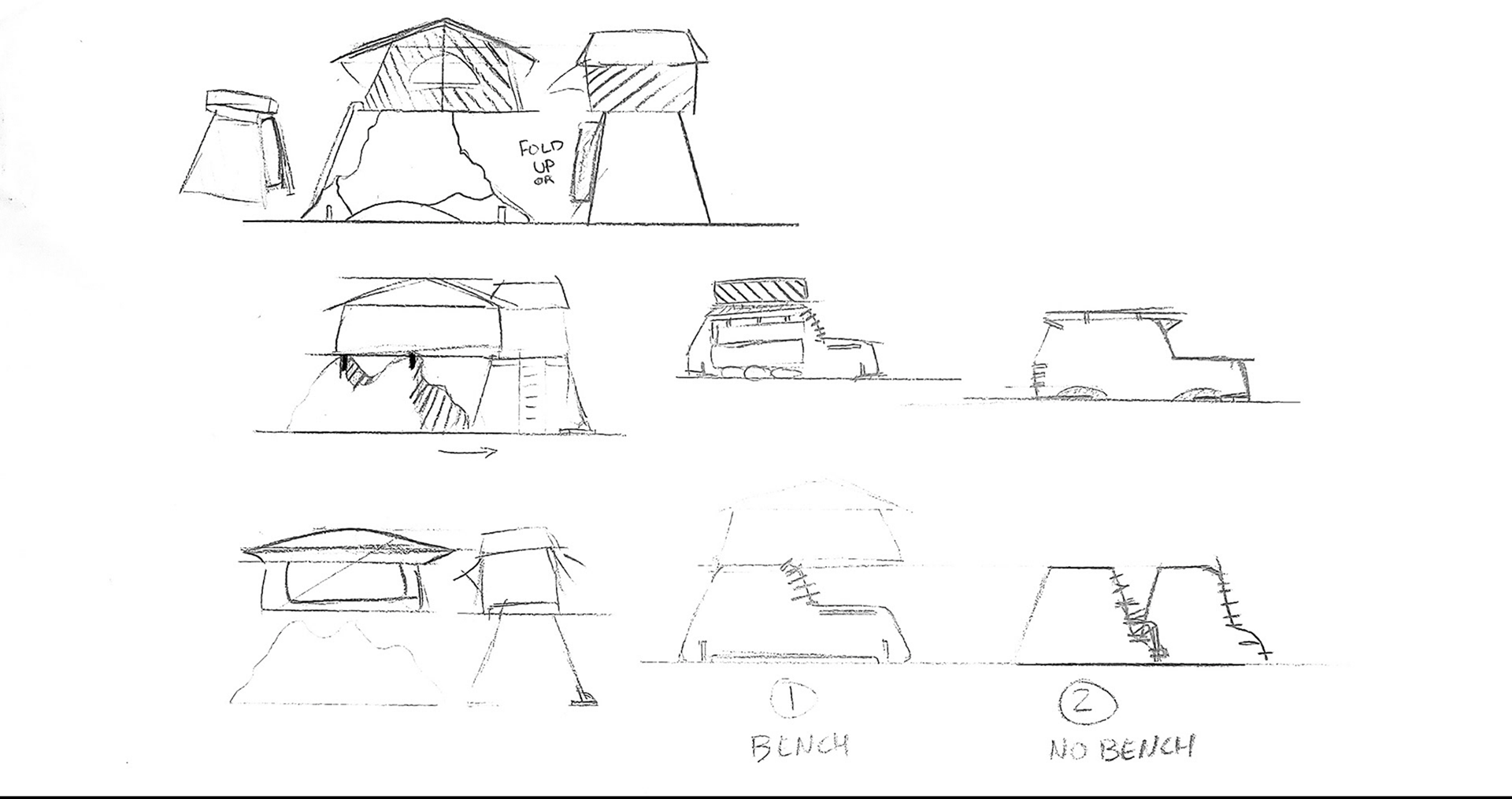 Display stand sketches