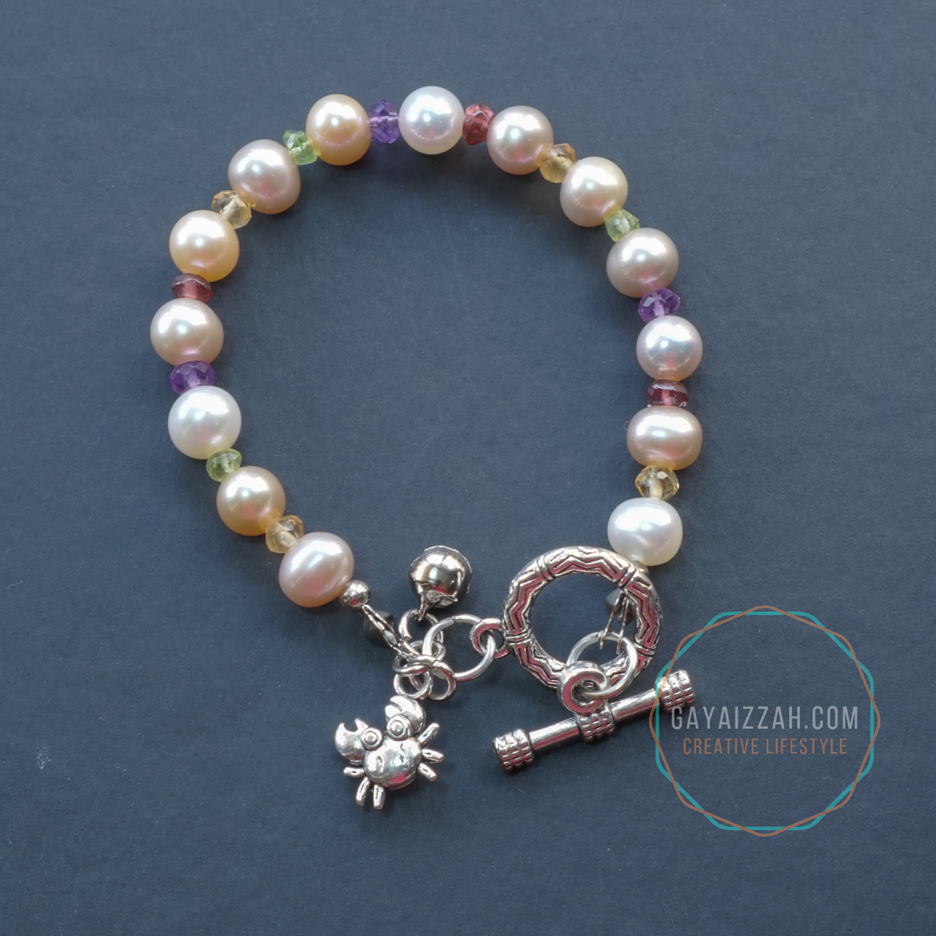 rm60: pearls with mix gemstone