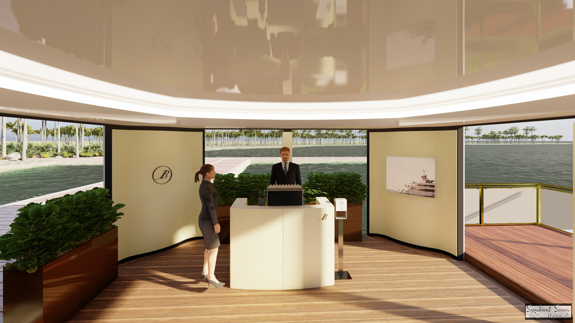 Benetti: Fort Lauderdale Boat Show Tent Render 8