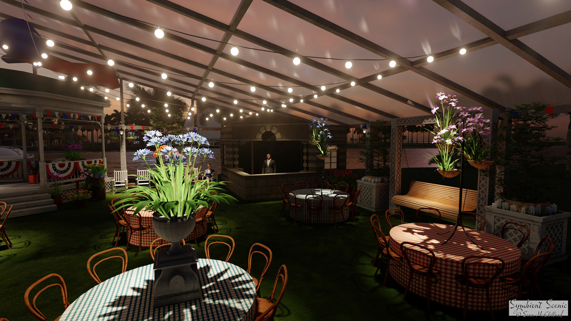 Palm Beach Policemen's & Firefighter's Ball 2021 Custom Bar 3
