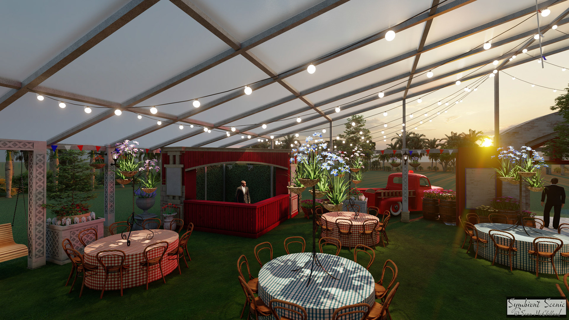 Palm Beach Policemen's & Firefighter's Ball 2021 Custom Bar 1