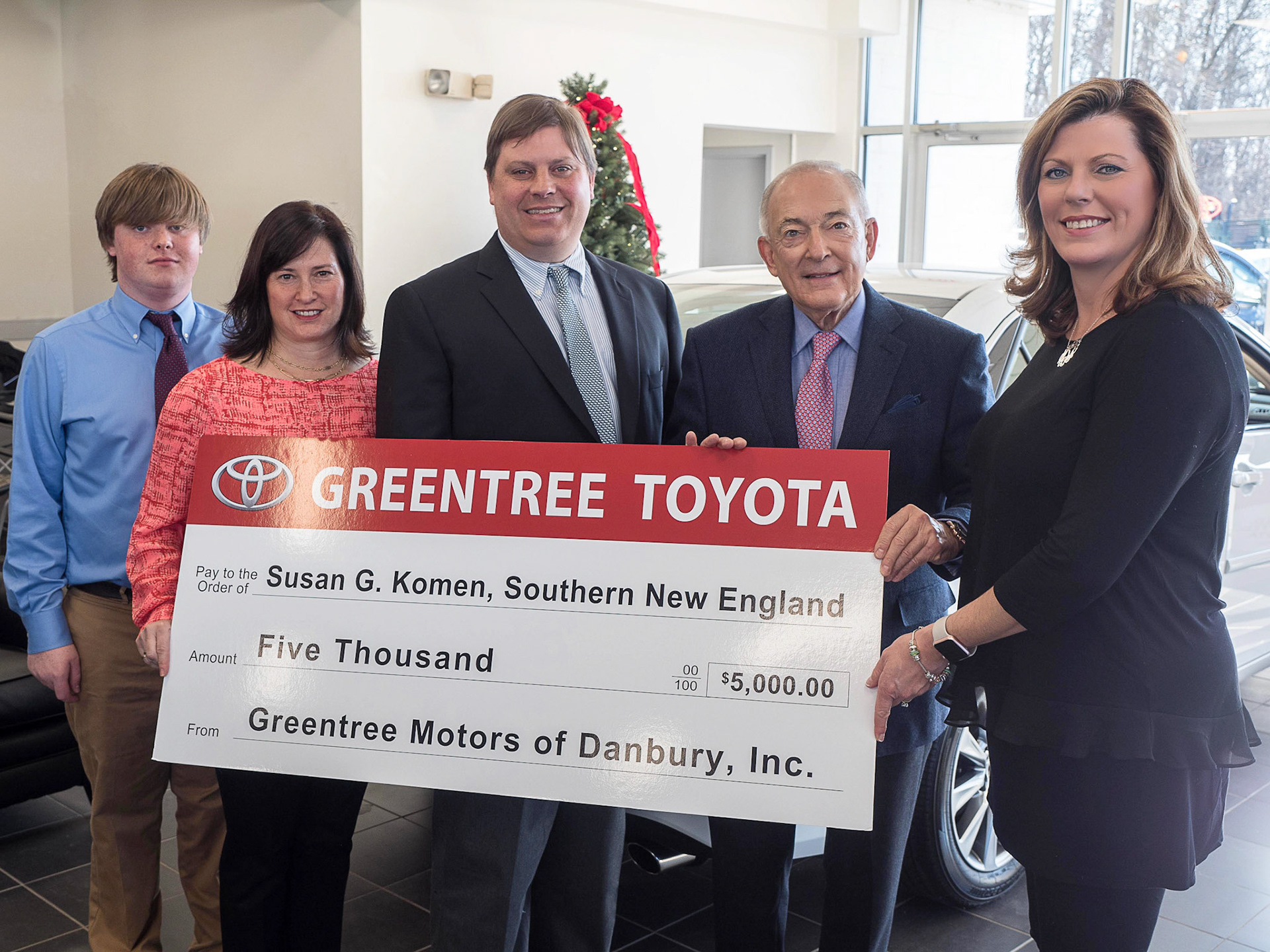 Greentree Toyota/Komen check presentation.