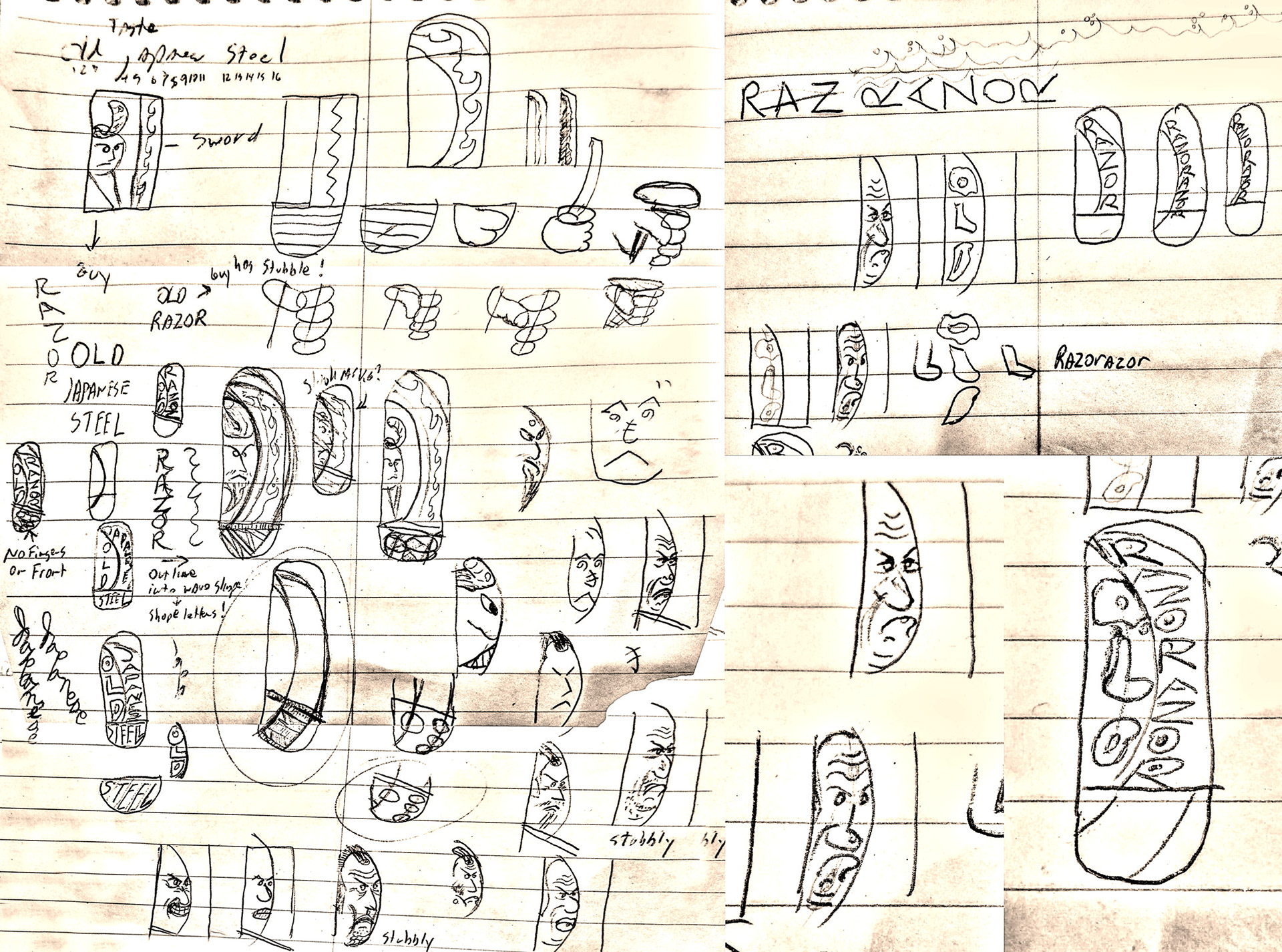 Ol' Razorazor sketches