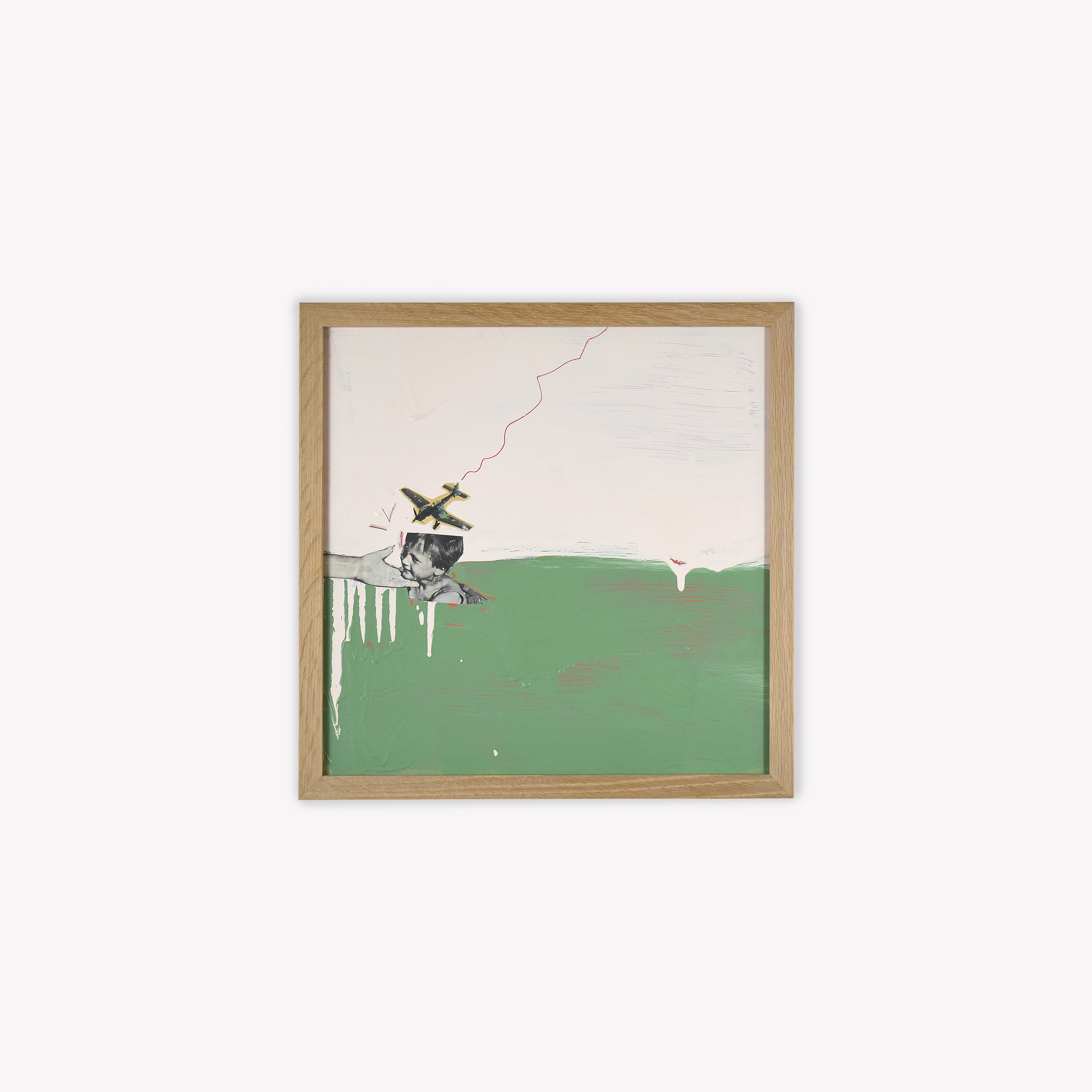 Le petit aviateur - 40 x 40 cm