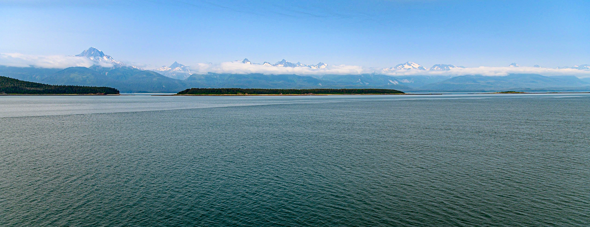Mountains bordering Favorite Channel, Alaska