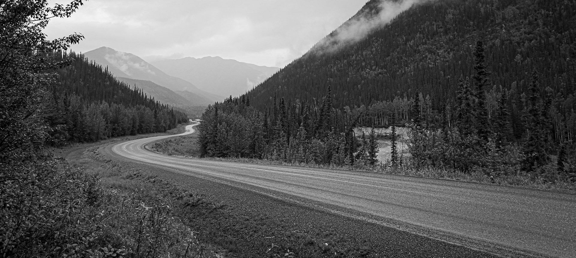 Alaska Highway, near Muncho Lake, B.C.