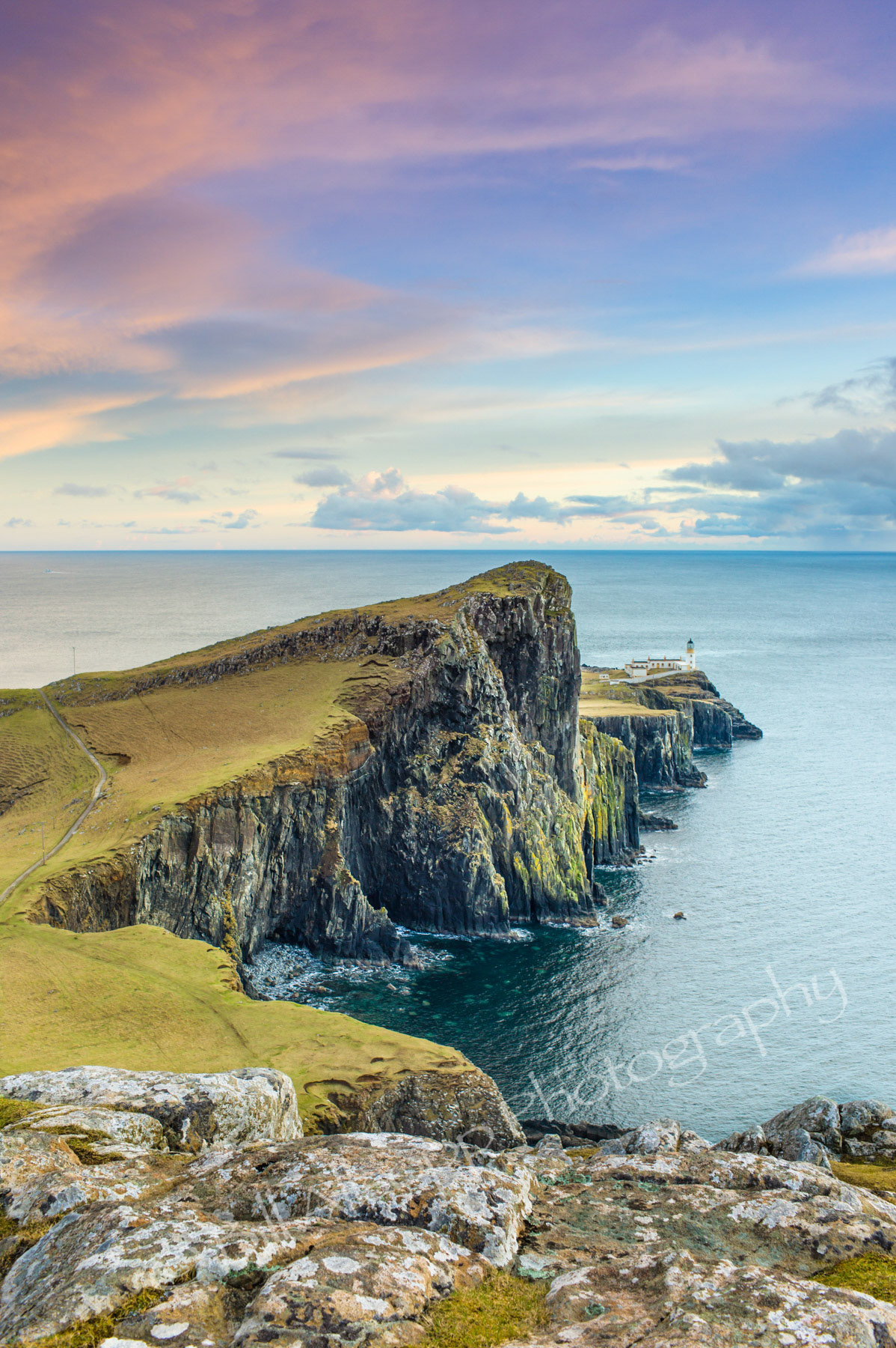 Neist Point is a popular viewpoint on the most westerly point of Skye.