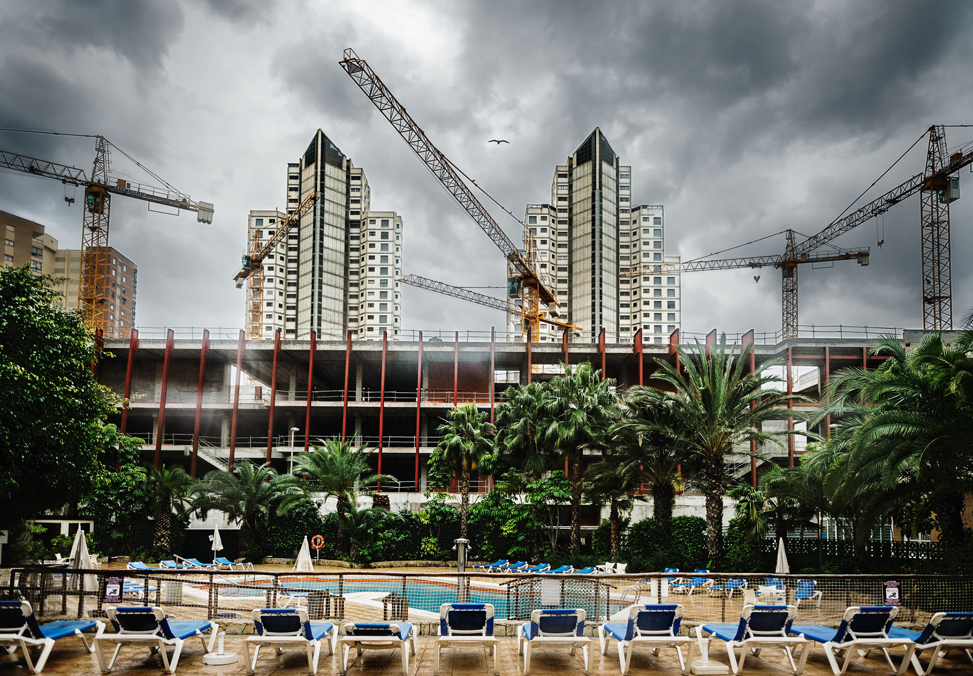 Culture and Convention Center. Benidorm, Alacant, Comunitat Valenciana. At a cost of 42 million euros, this 43,000 m² gigantic building was supposed to make Benidorm the cultural reference of the region. Now that the constructing fever is gone, a member of the City Council who belongs to the party behind the project admits that “for the cultural activity generated in Benidorm, the Town Hall Theater is enough.”