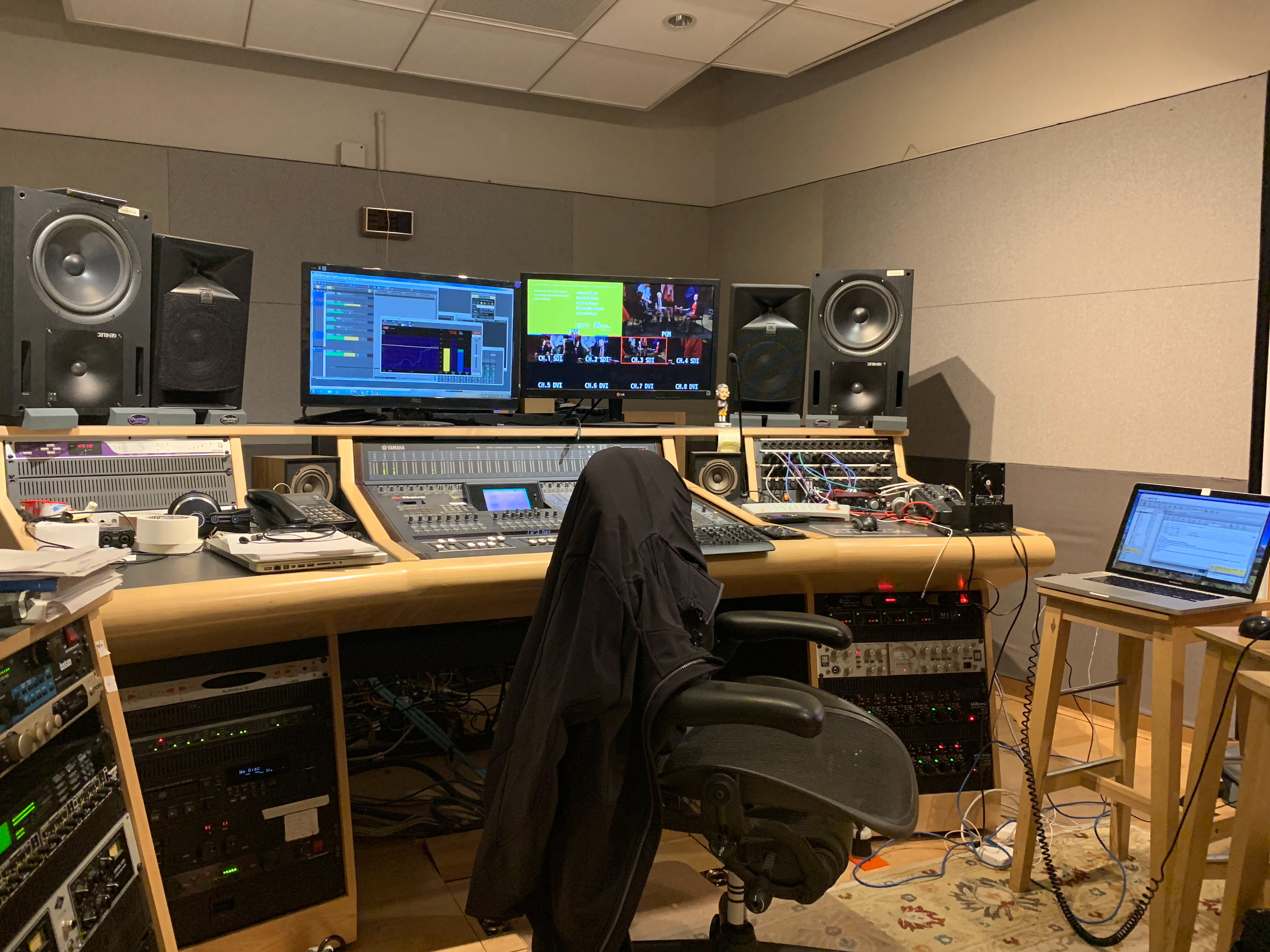 Taking it all in after getting some valuable insight on audio work from Todd Hulslander