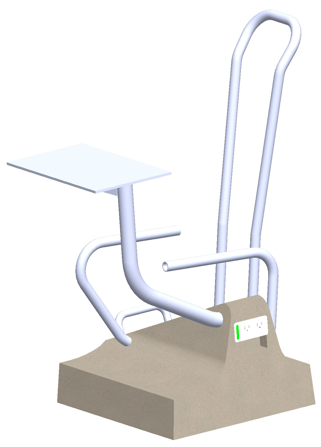 Tubing design after concrete casting