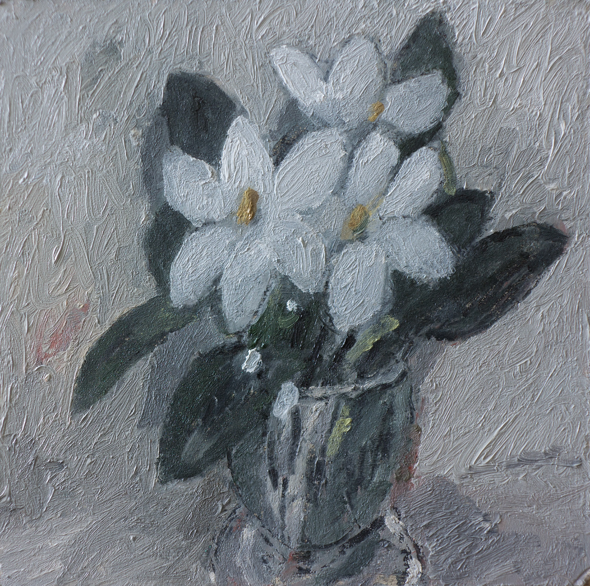 LE PETIT BOUQUET, oil on panel, 20x20cm.
