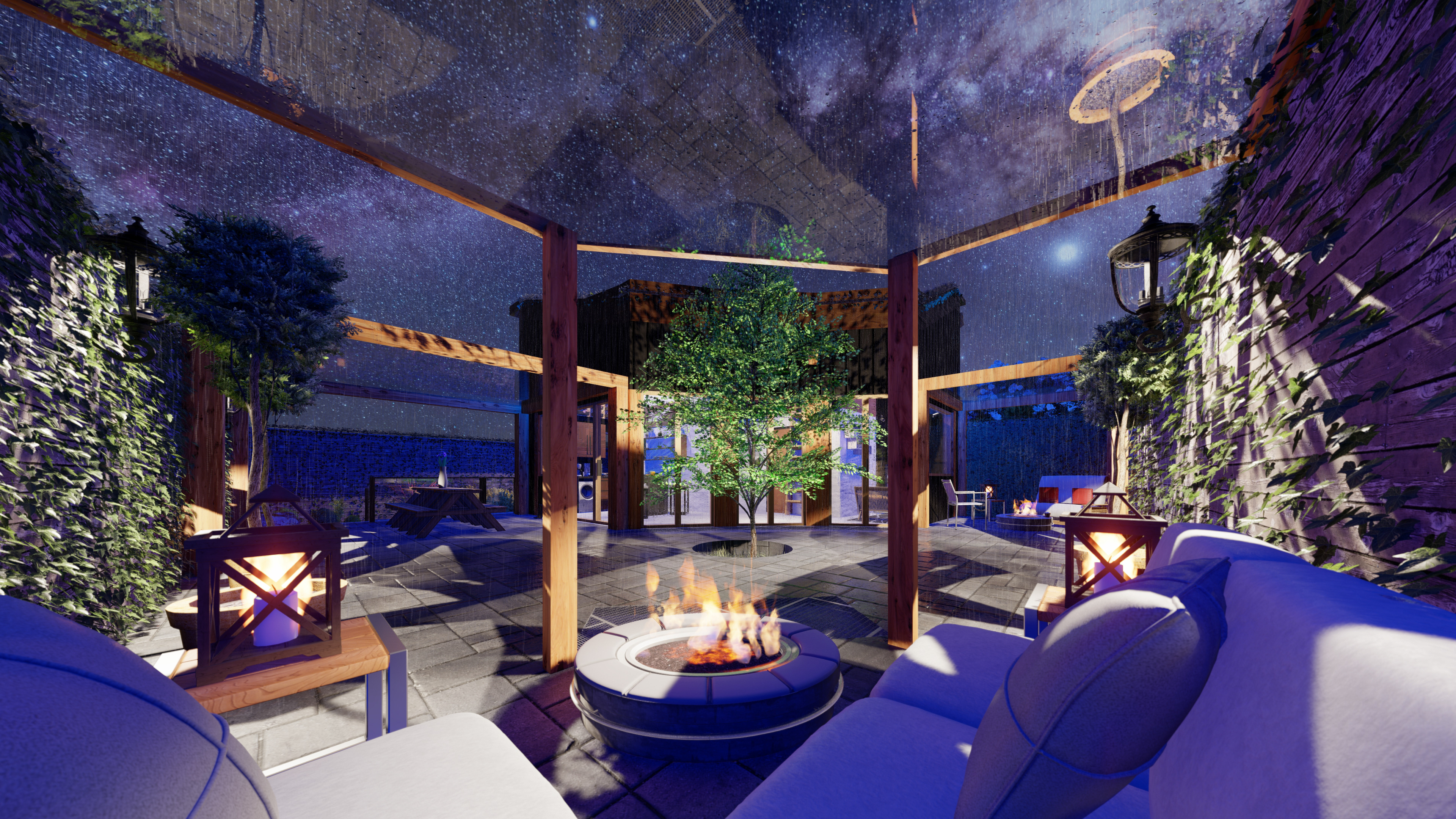 View of internal courtyard