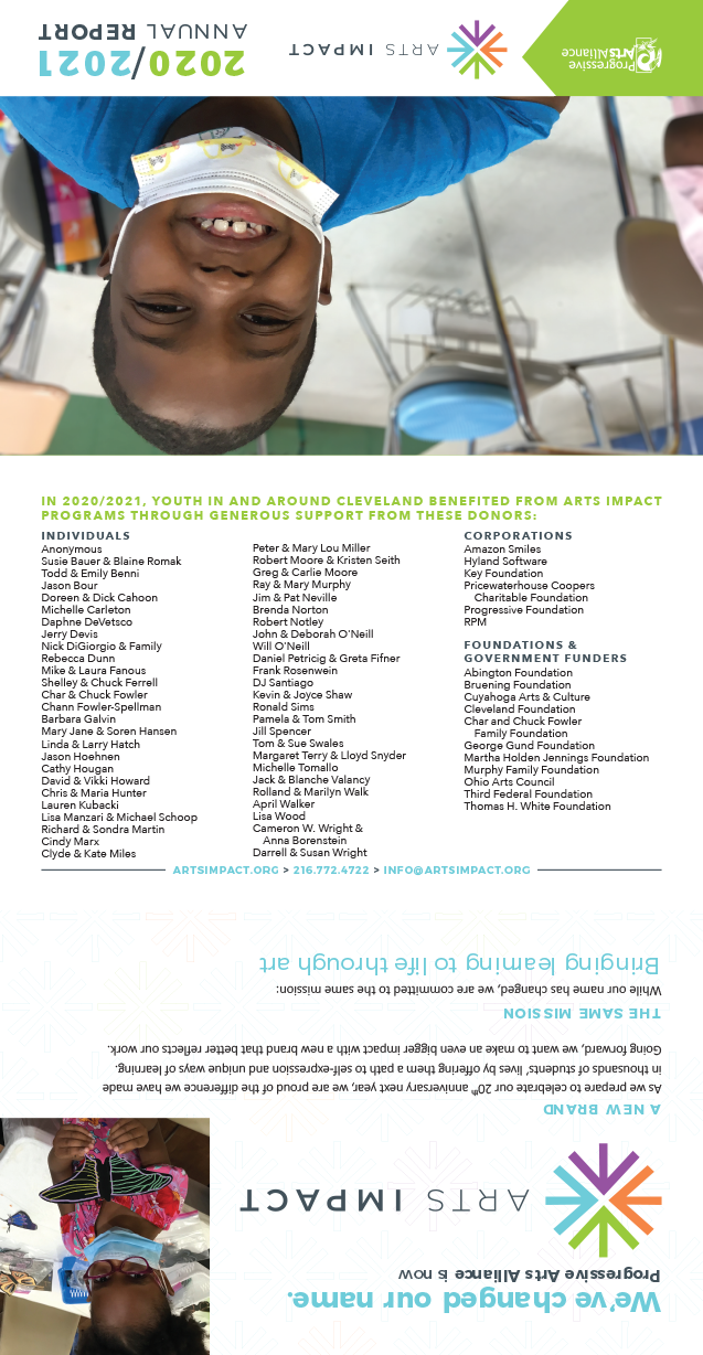 2020/2021 Arts Impact Annual report