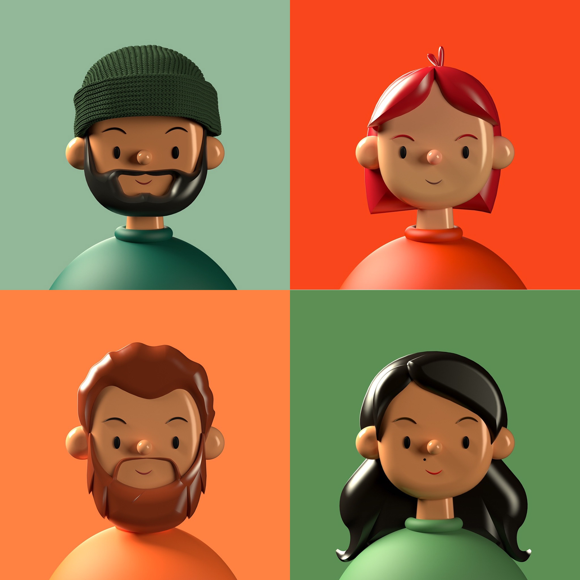 Download 3D Avatar illustrations library